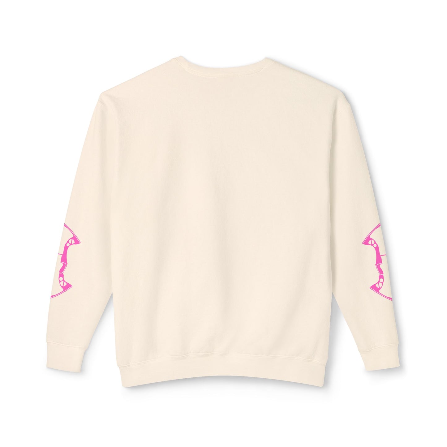 Nocked and Loaded Unisex Lightweight Crewneck Sweatshirt With Bows on Sleeves