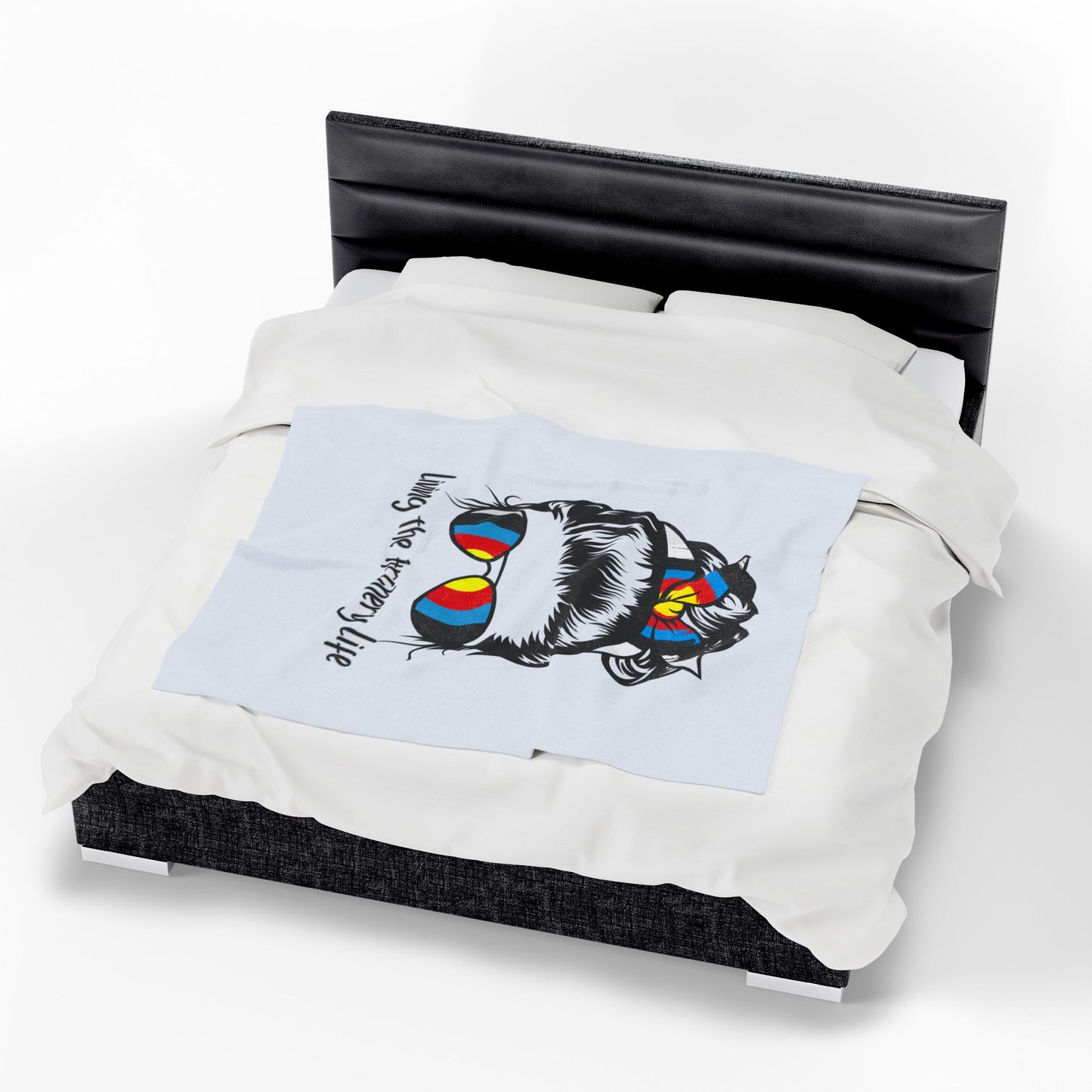 Living the Archery Life Velveteen Plush Blanket, Cozy Throw for Archery Lovers, Perfect Gift for Archers, Home Decor, Sports Enthusiasts