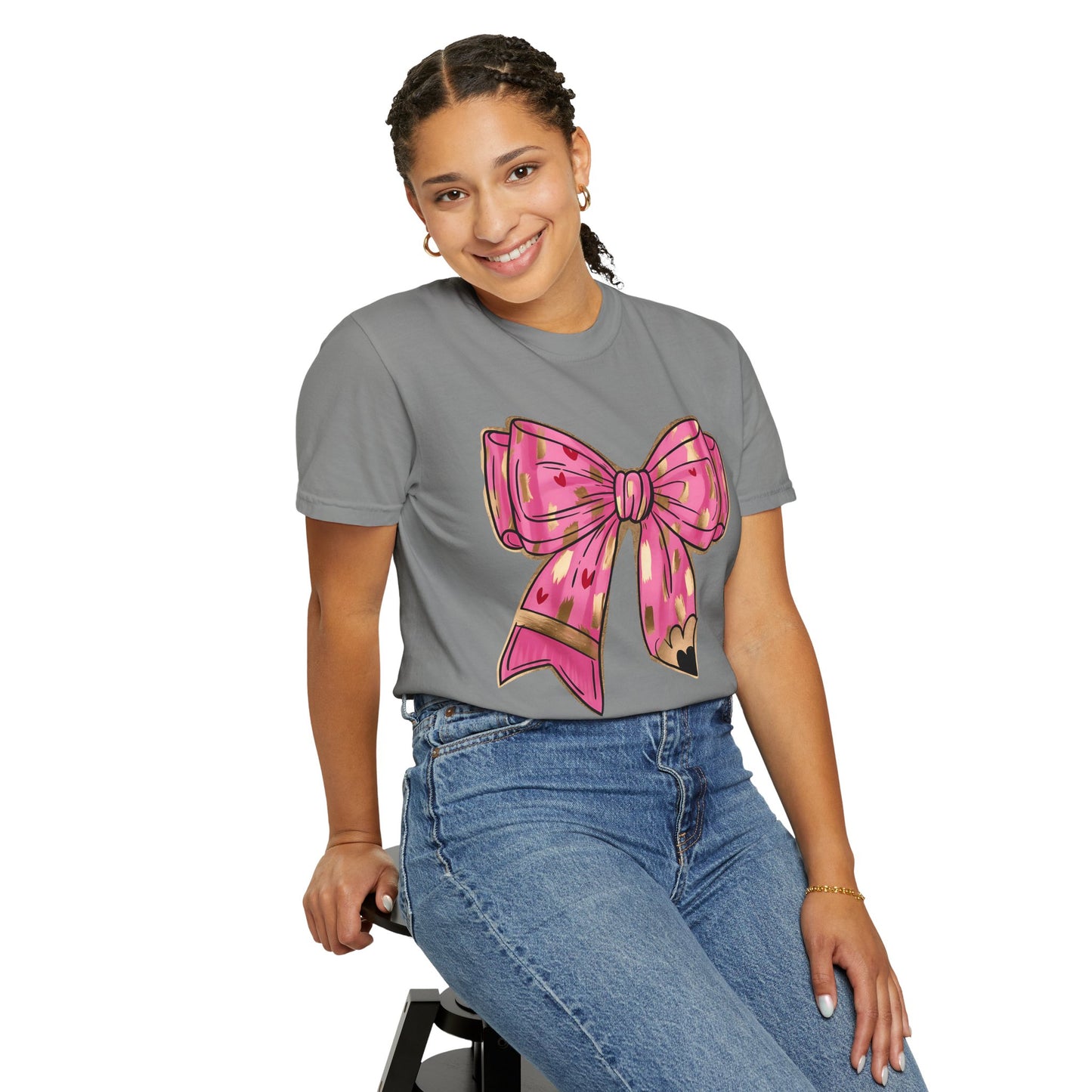 Cute Teacher Bow Tee