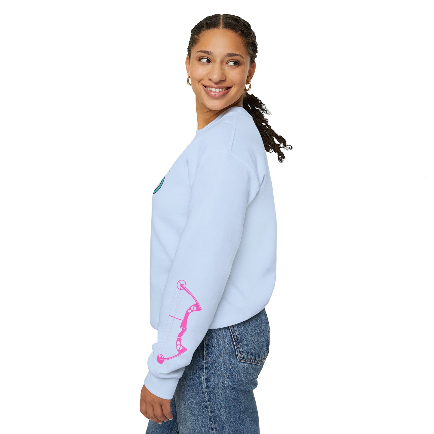 Colorful Archery Sweatshirt, Unisex Crewneck, Gift for Archers, Sports Apparel, Casual Wear, Comfortable Hoodie