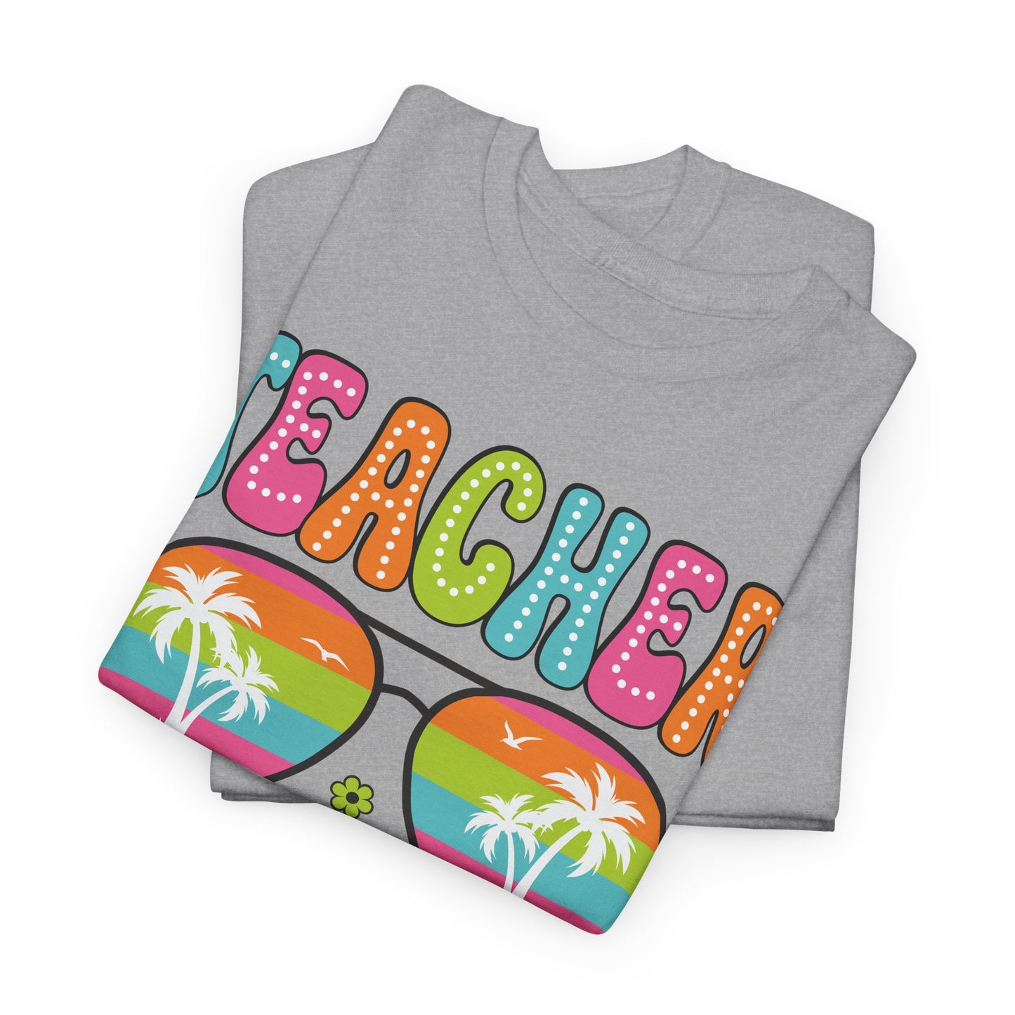 Teacher Off Duty Unisex Heavy Cotton Tee - Fun Summer Vibe T-Shirt