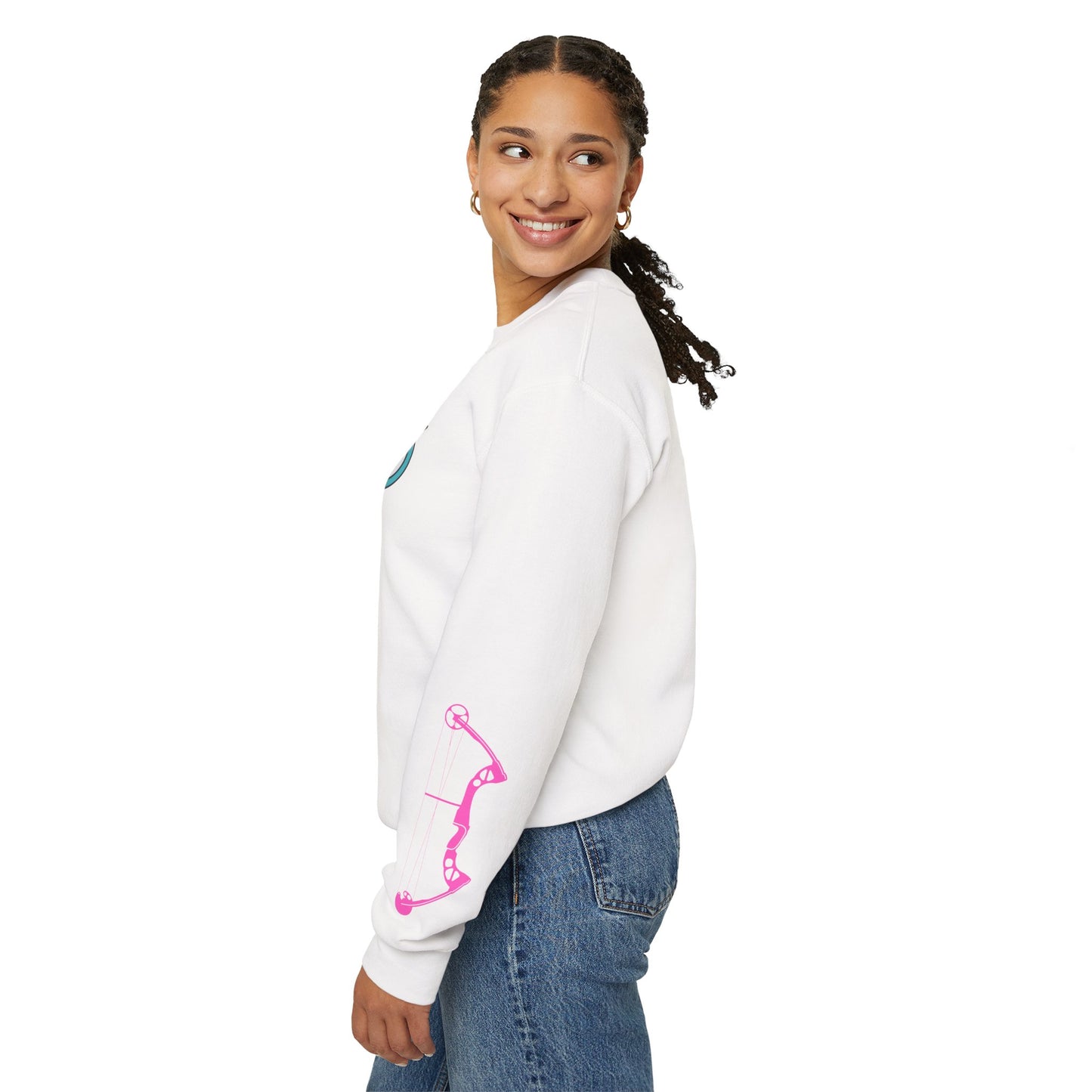 Colorful Archery Sweatshirt, Unisex Crewneck, Gift for Archers, Sports Apparel, Casual Wear, Comfortable Hoodie