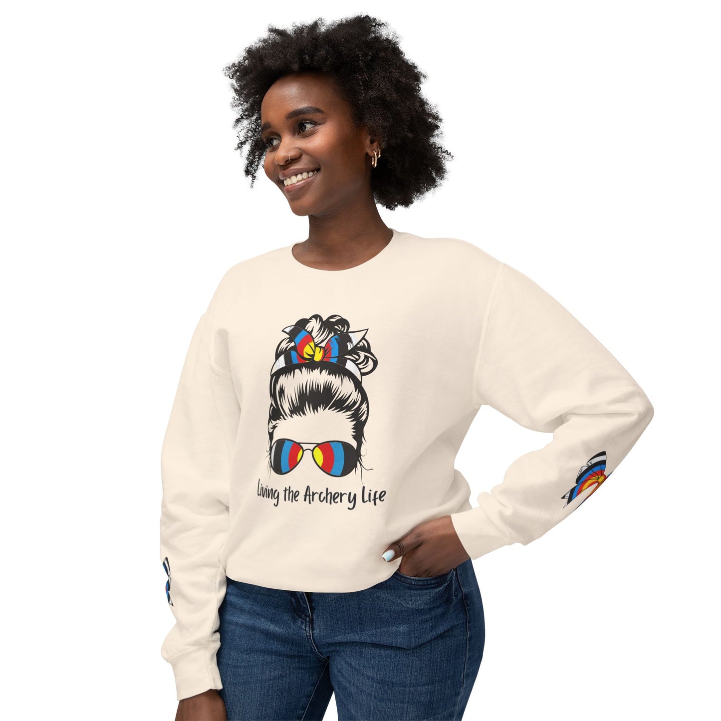 Archery Life Sweatshirt, Unisex Crewneck, Sports Apparel, Gift for Archers, Casual Wear, Outdoor Activity Clothing