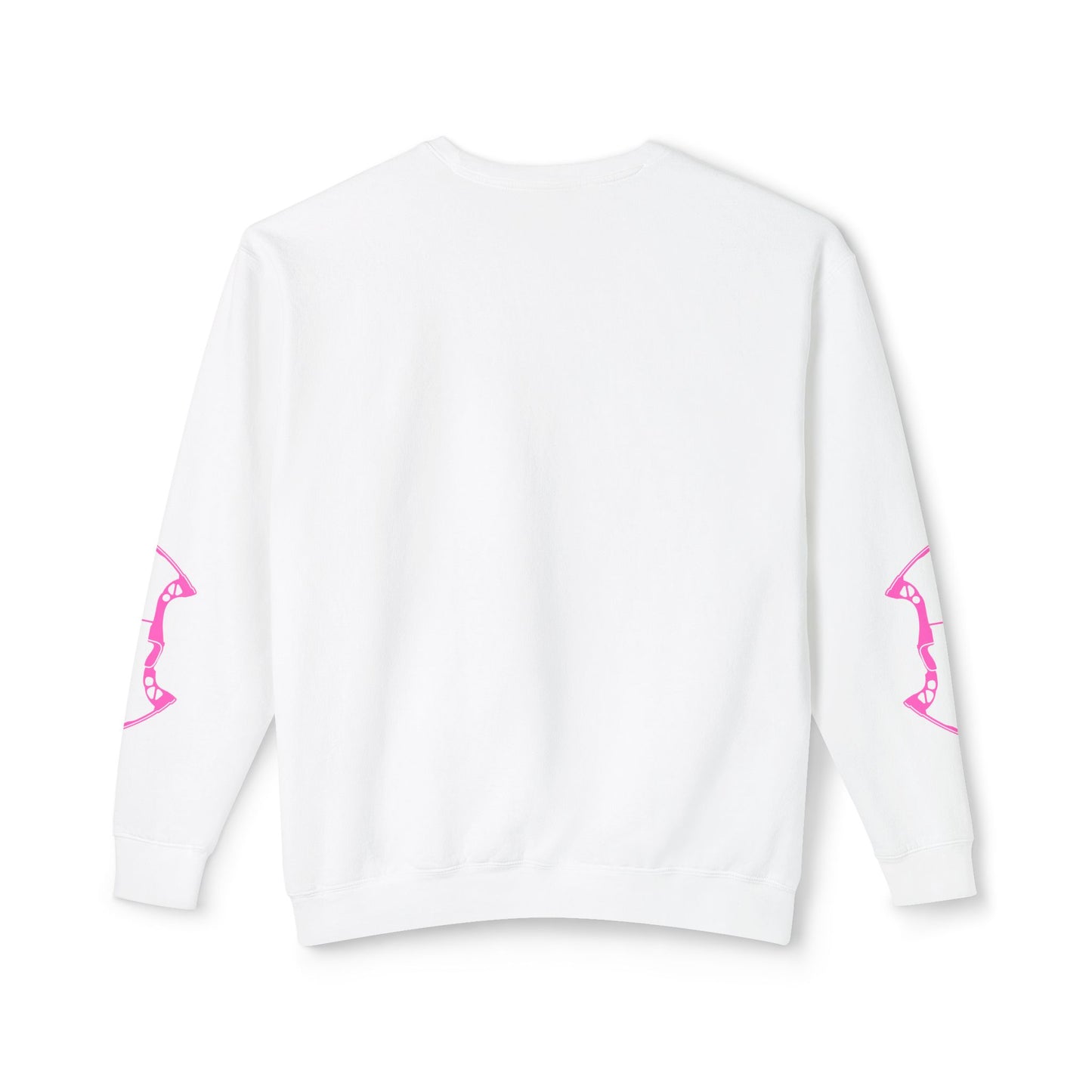 Nocked and Loaded Unisex Lightweight Crewneck Sweatshirt With Bows on Sleeves