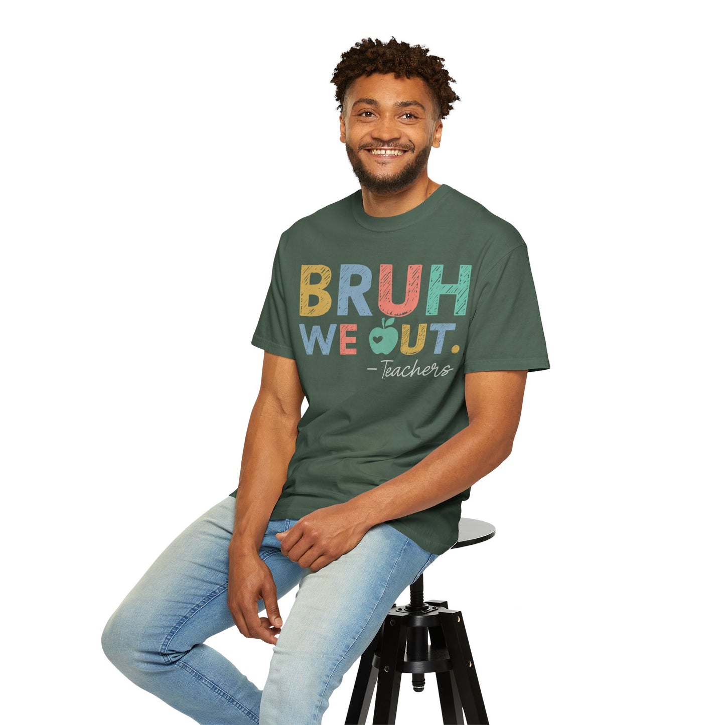 Unisex Teacher T-Shirt - 'Bruh We Out' Design