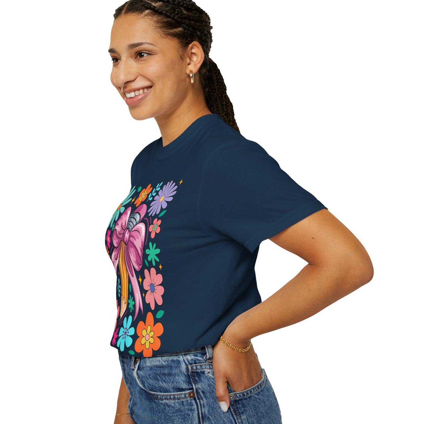 Teaching is a Work of Heart T-Shirt - Floral Design for Educators