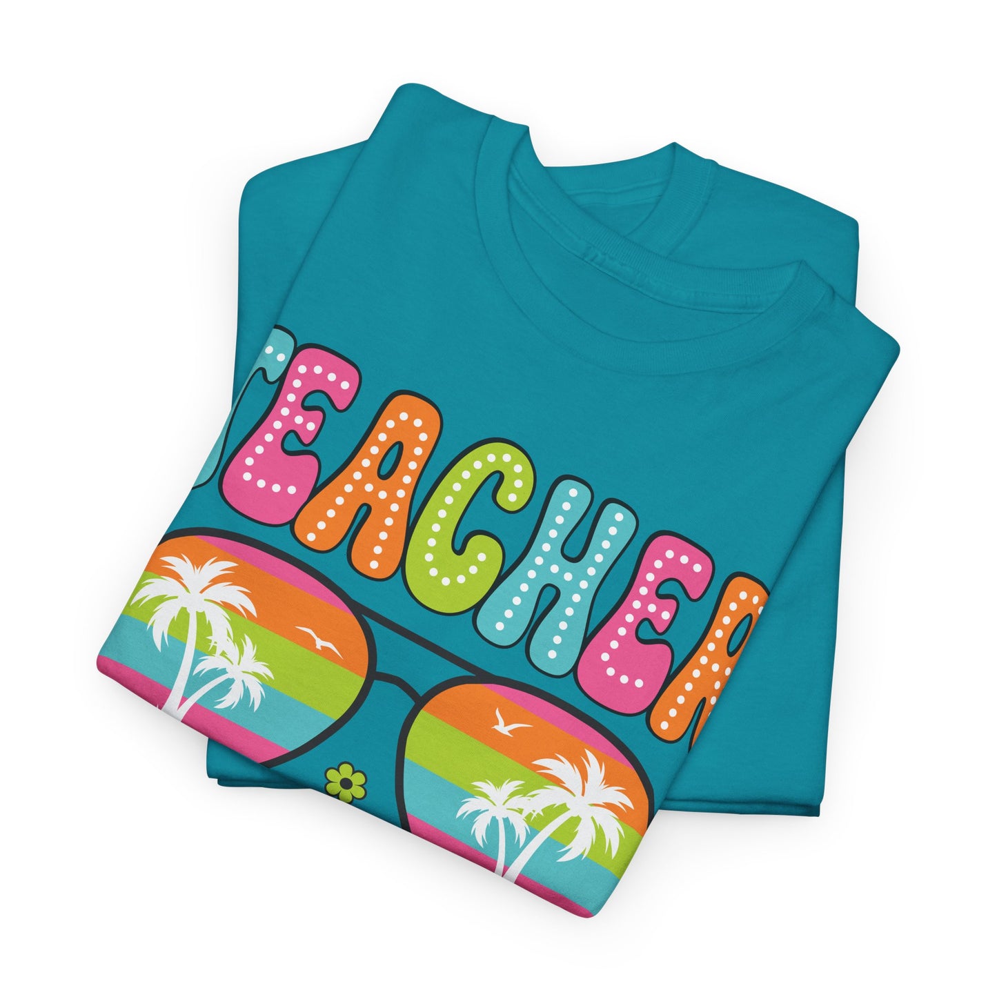 Teacher Off Duty Unisex Heavy Cotton Tee - Fun Summer Vibe T-Shirt