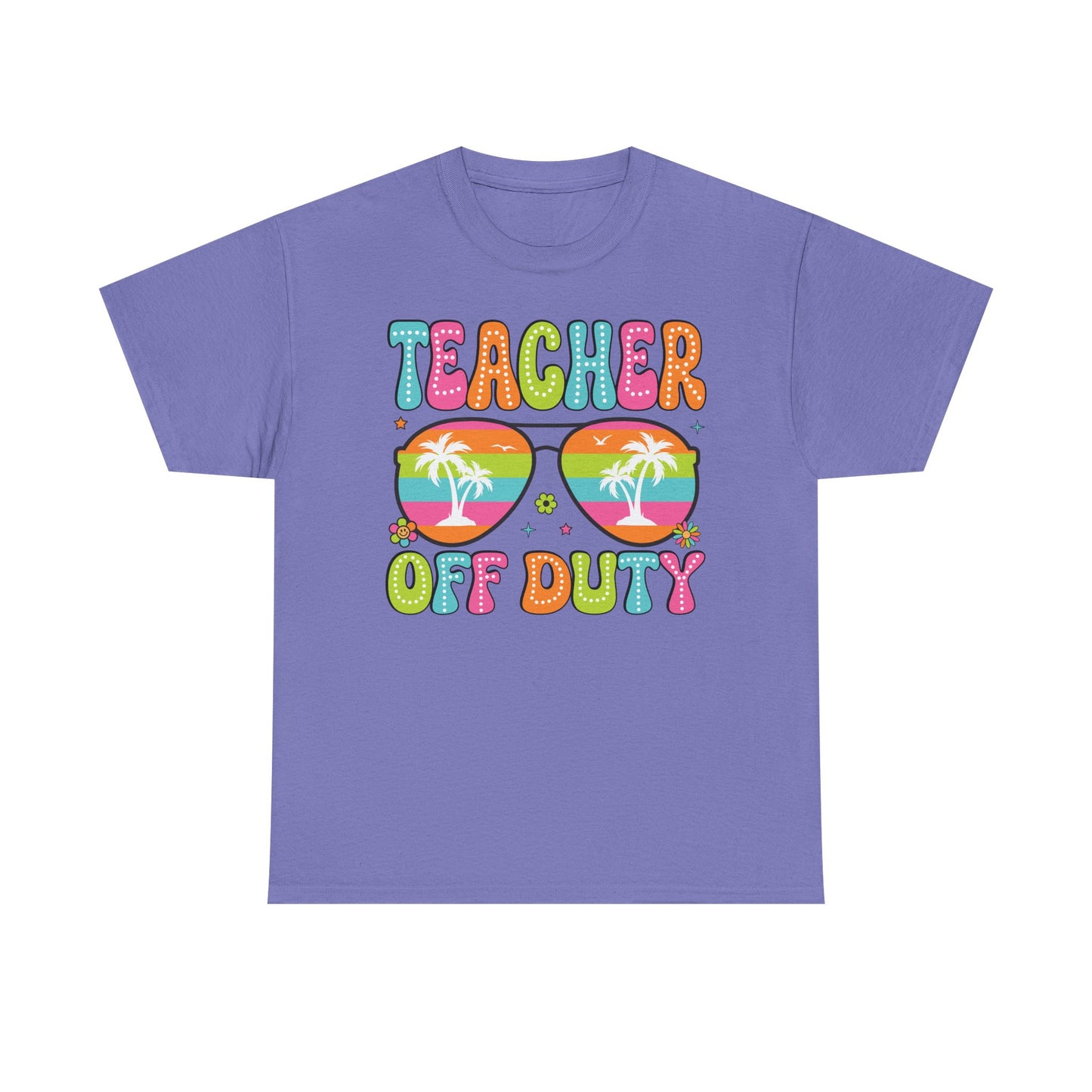 Teacher Off Duty Unisex Heavy Cotton Tee - Fun Summer Vibe T-Shirt