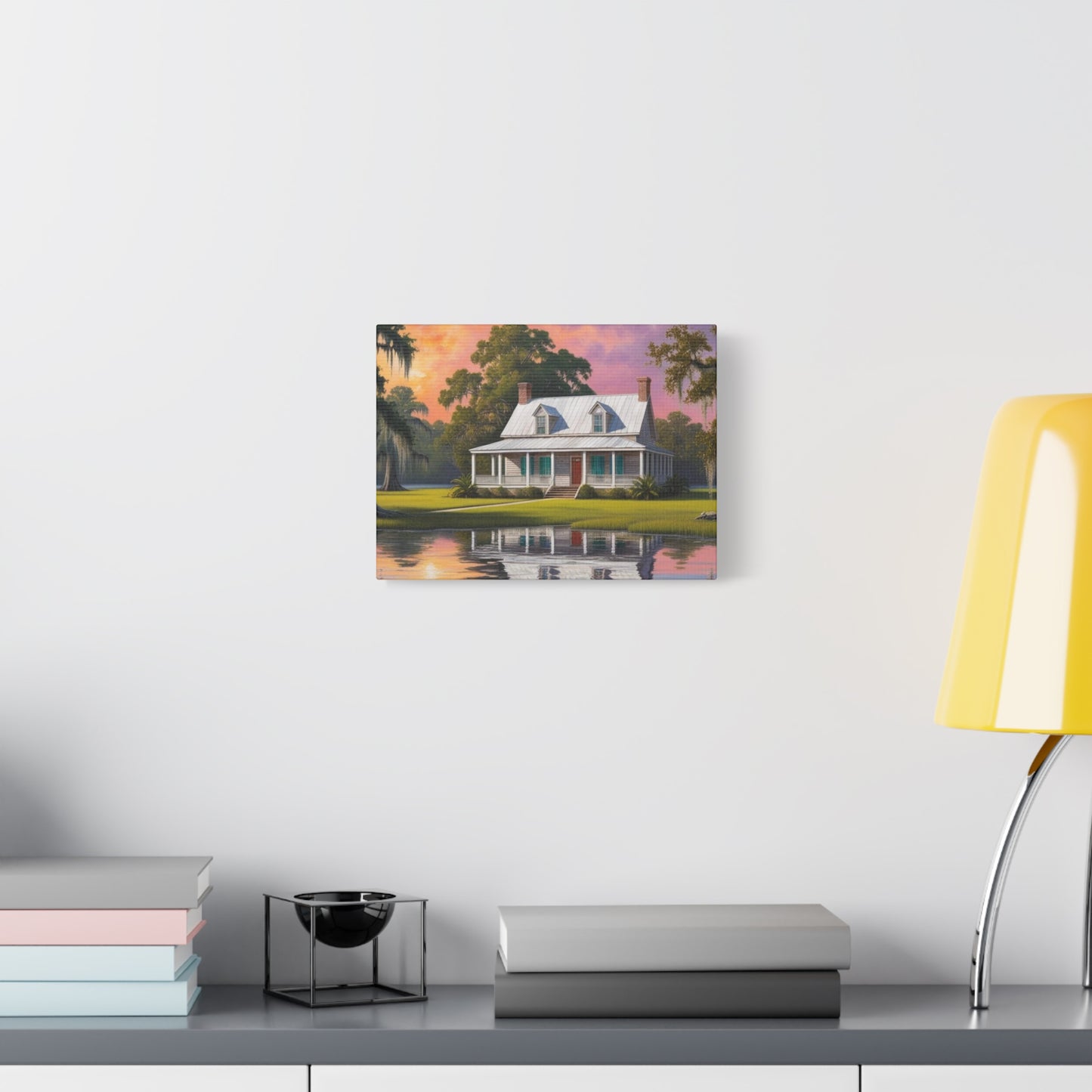 Scenic Southern Home Canvas Print - Tranquil Nature Art