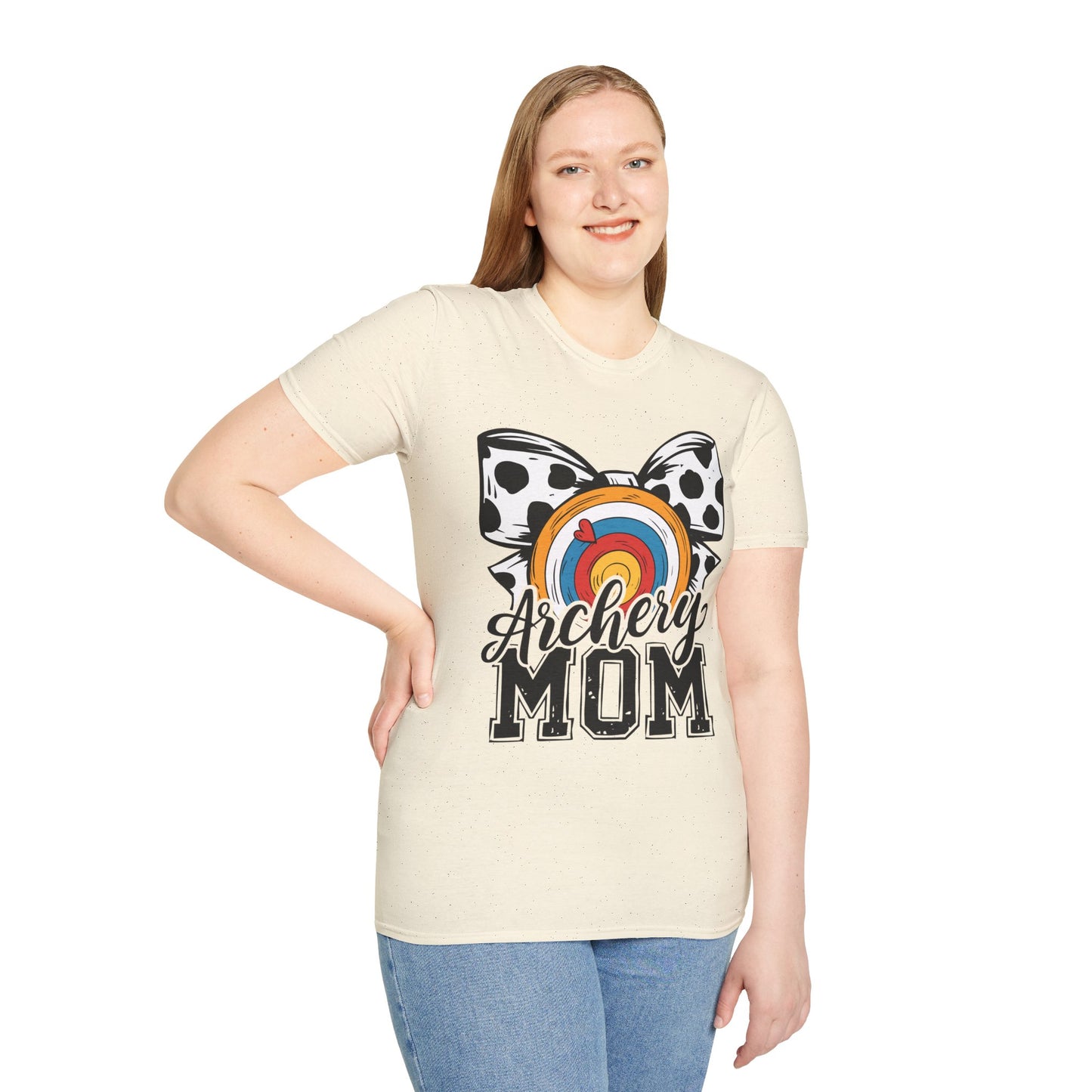 Archery Mom Graphic T-Shirt | Unisex Softstyle Tee for Proud Archery Moms