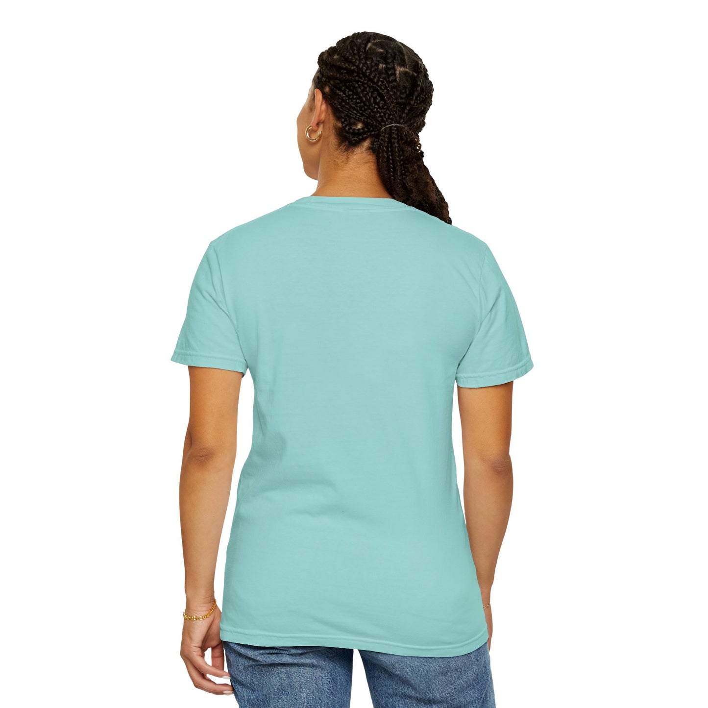 Coastal Charm Unisex Garment-Dyed T-Shirt with Nautical Bows