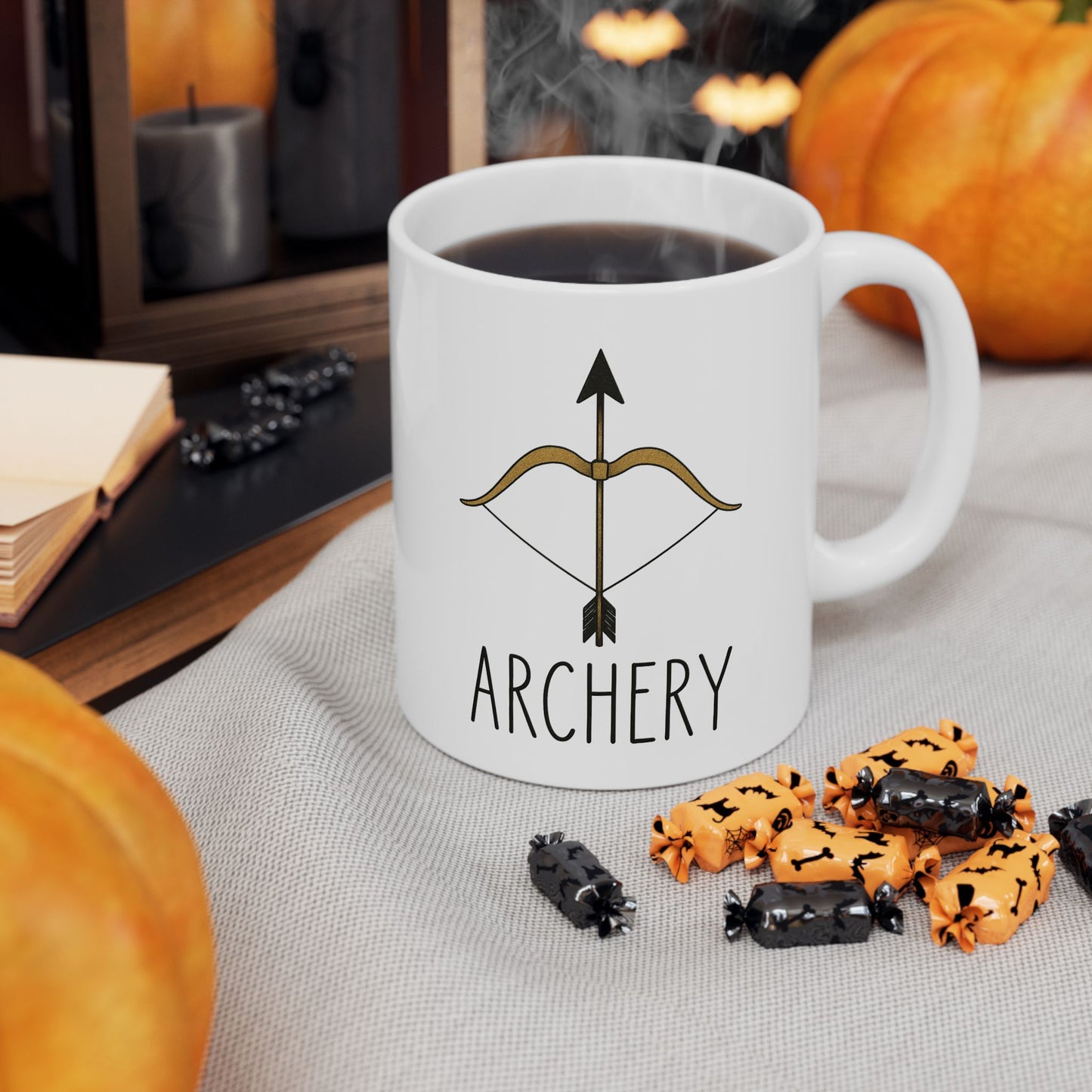 Archery Mug with Inspirational Quote, Coffee Cup Gift, Office Mug, Personalized Drinkware, Custom Tea Mug, Gift for Friends