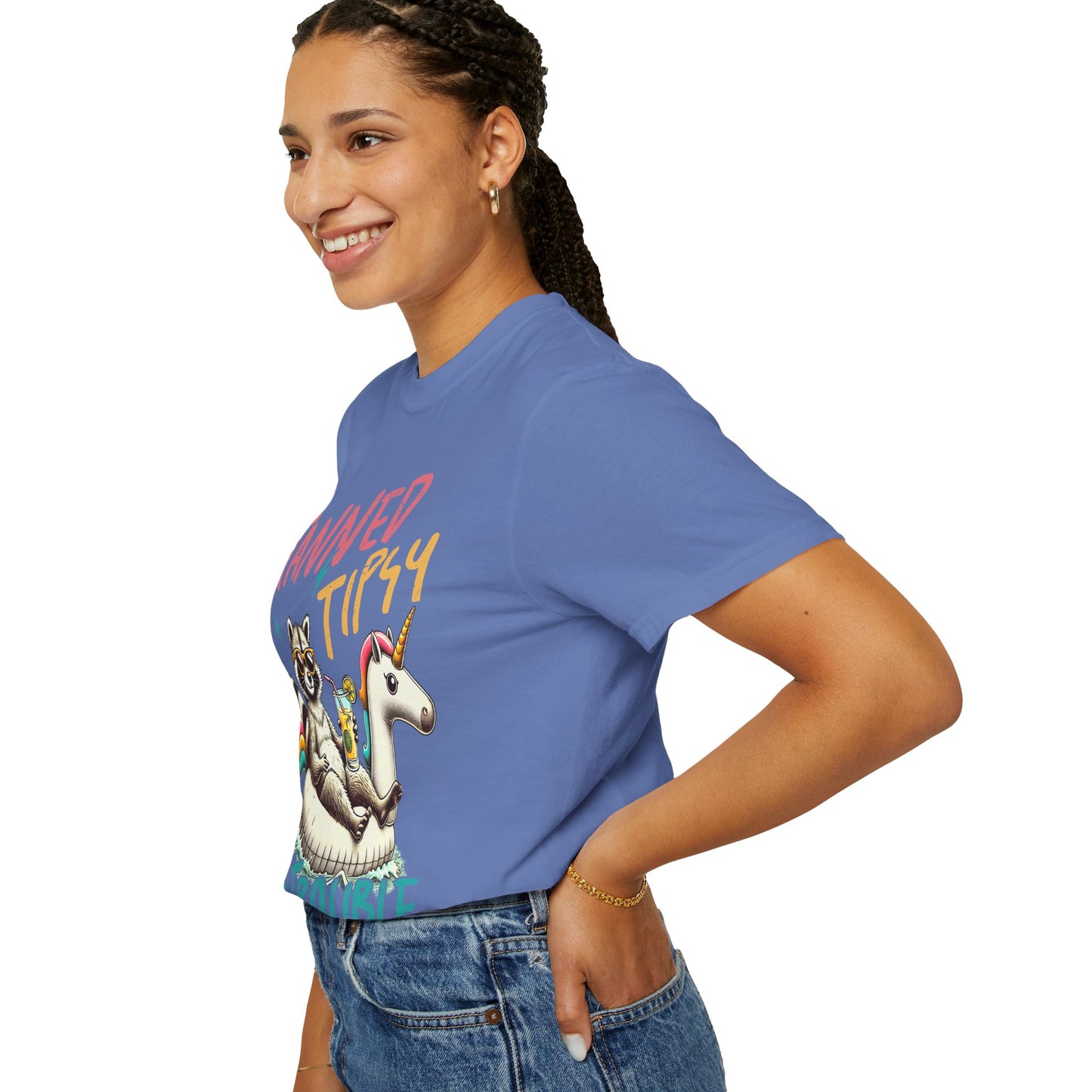 Unisex T-Shirt - Tanned, Tipsy & Trouble Party Tee