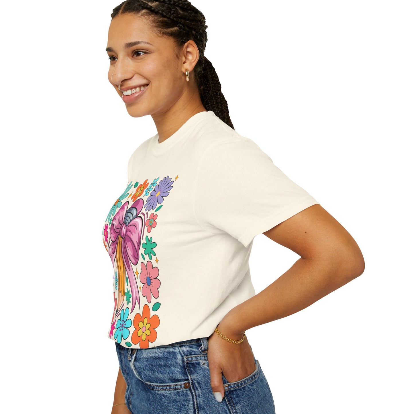 Teaching is a Work of Heart T-Shirt - Floral Design for Educators