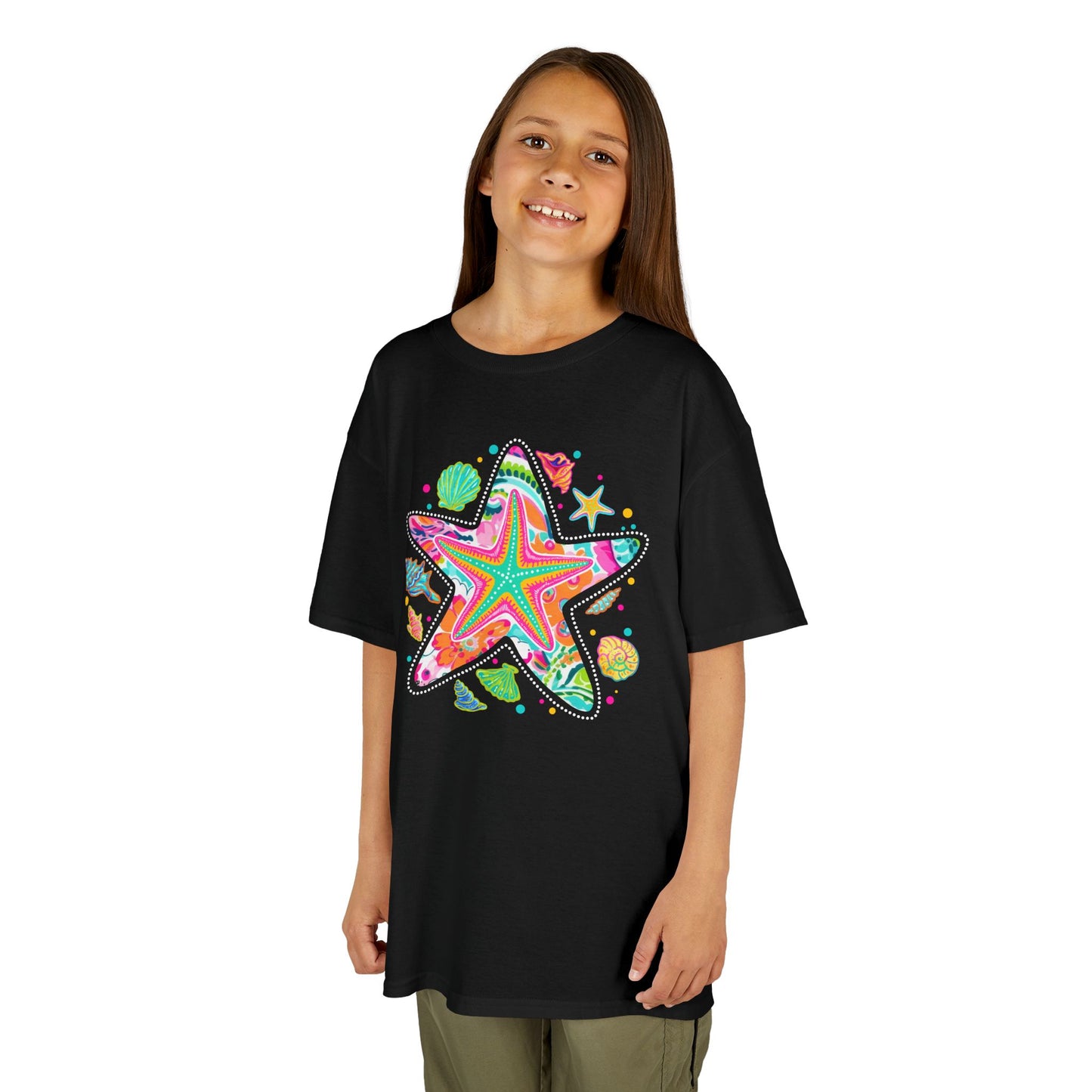 Colorful Starfish T-Shirt for Girls