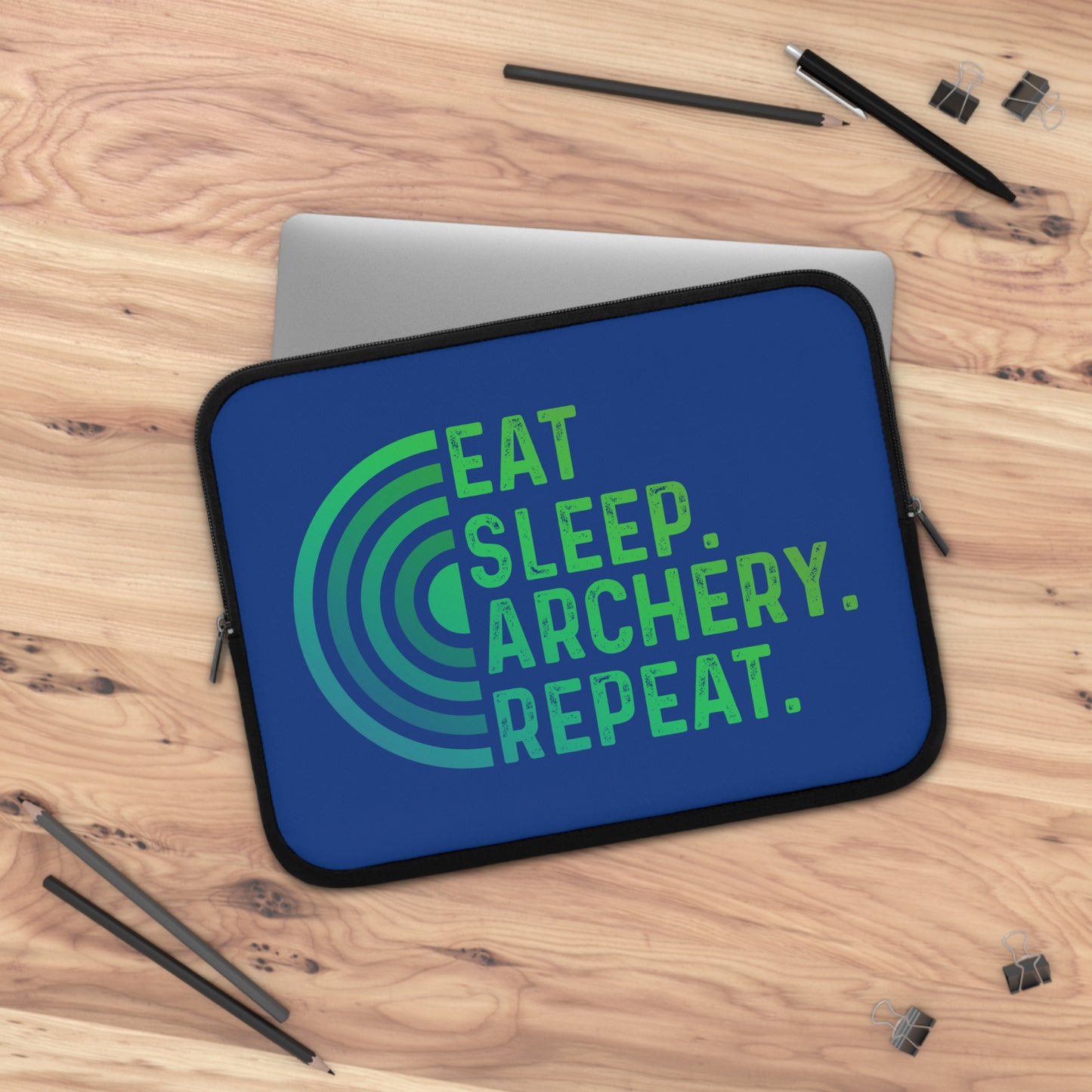 Archery Laptop Sleeve - Eat Sleep Archery Repeat - Perfect Gift for Archers