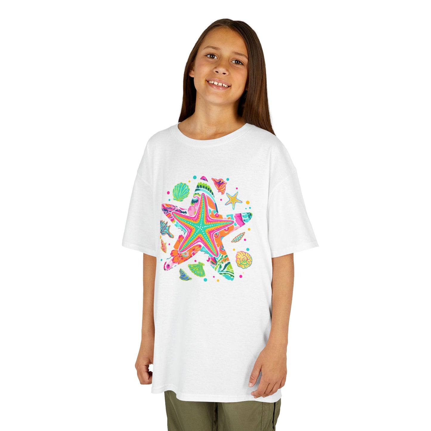 Colorful Starfish T-Shirt for Girls