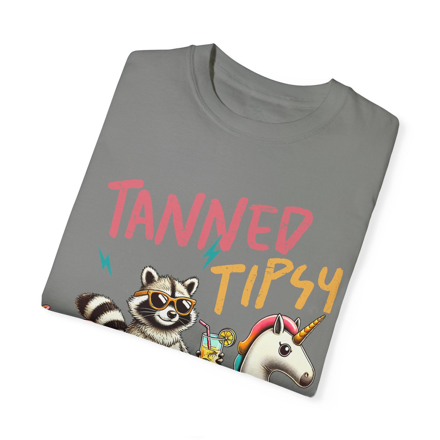 Unisex T-Shirt - Tanned, Tipsy & Trouble Party Tee