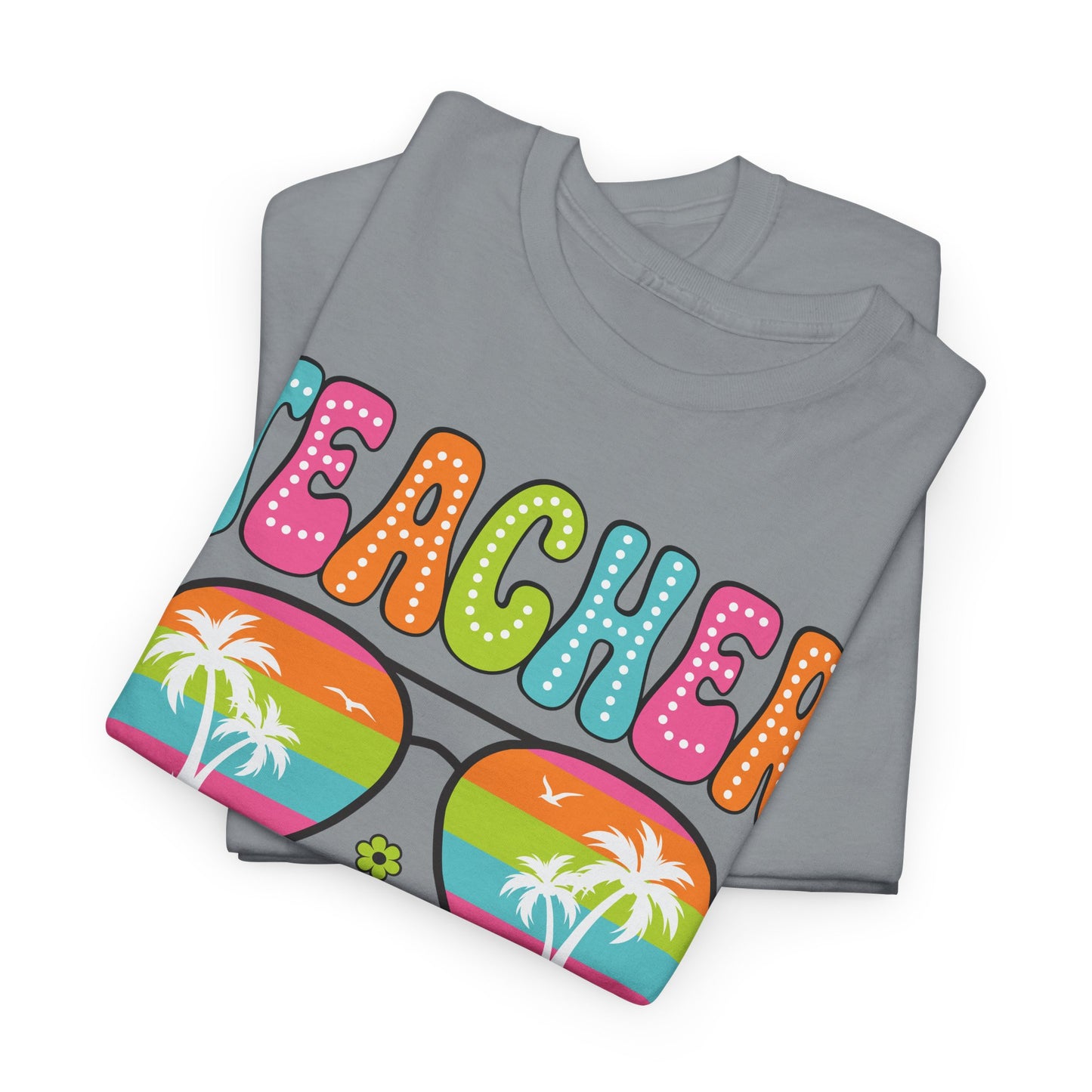 Teacher Off Duty Unisex Heavy Cotton Tee - Fun Summer Vibe T-Shirt