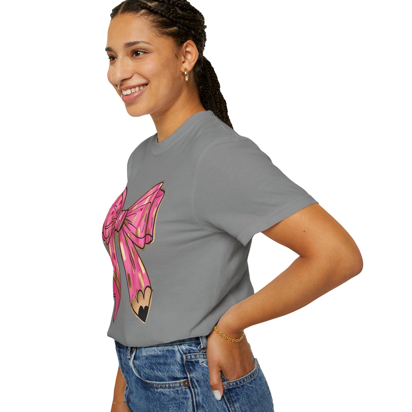 Cute Teacher Bow Tee