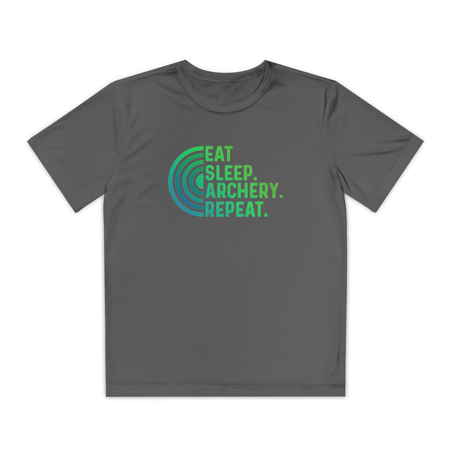 Youth Archery Tee - Eat Sleep Archery Repeat Shirt, Gift for Archers, Casual Sportswear, Kids Competitor Top, Archery Event Outfit