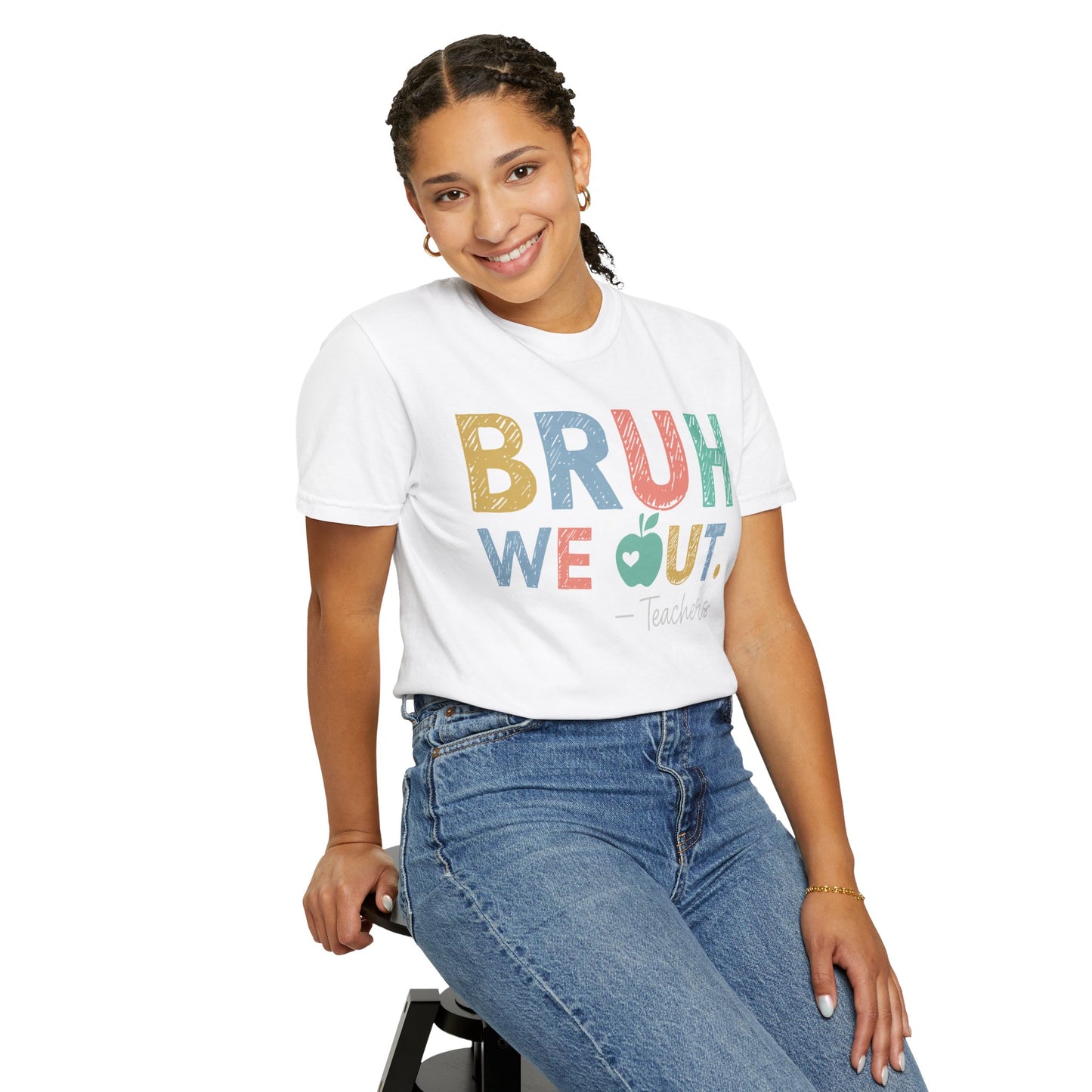 Unisex Teacher T-Shirt - 'Bruh We Out' Design