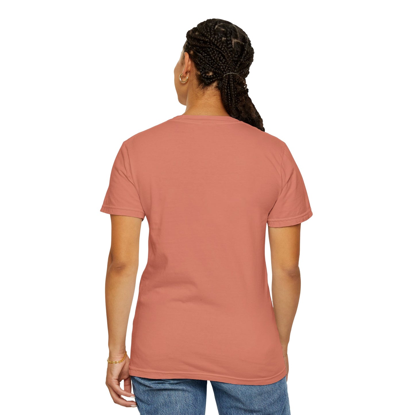 Coastal Charm Unisex Garment-Dyed T-Shirt with Nautical Bows