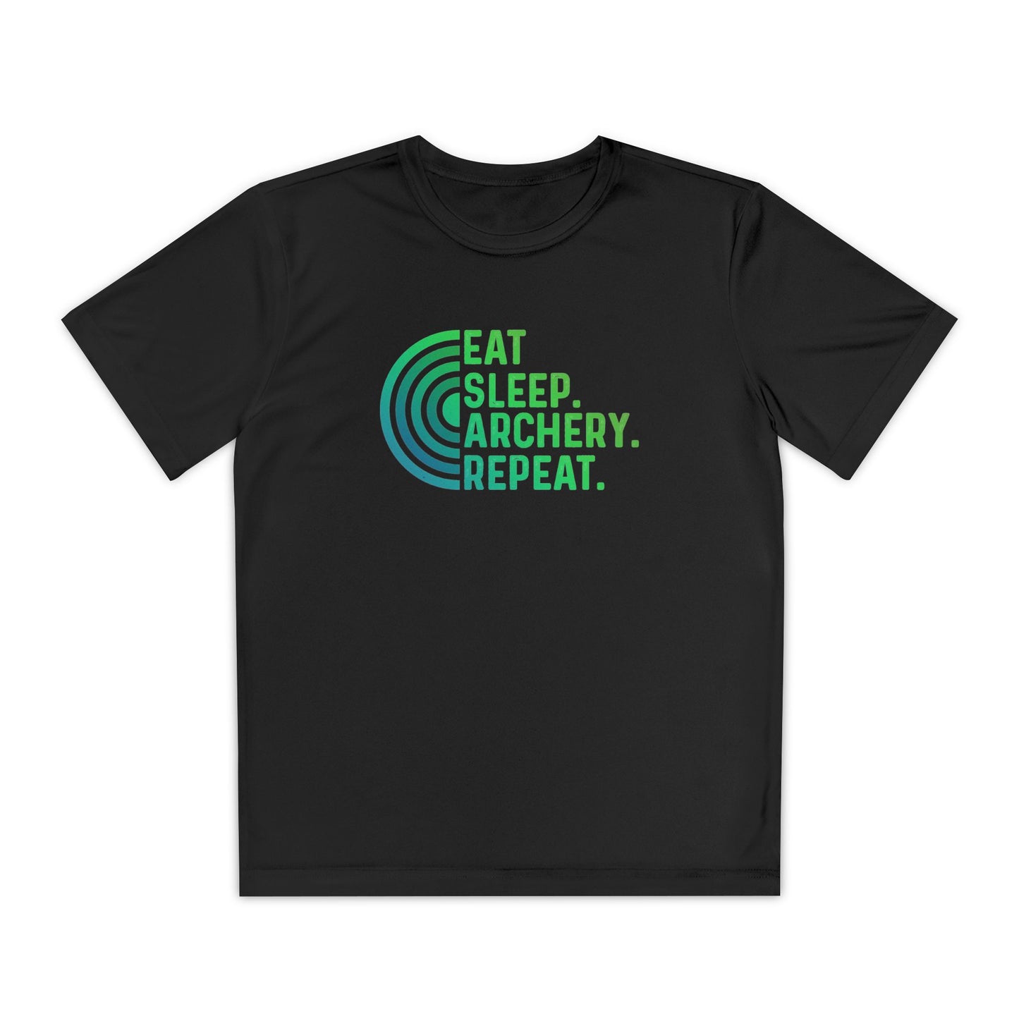 Youth Archery Tee - Eat Sleep Archery Repeat Shirt, Gift for Archers, Casual Sportswear, Kids Competitor Top, Archery Event Outfit