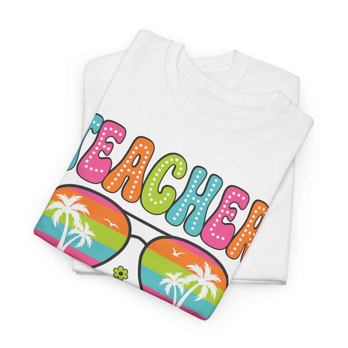 Teacher Off Duty Unisex Heavy Cotton Tee - Fun Summer Vibe T-Shirt