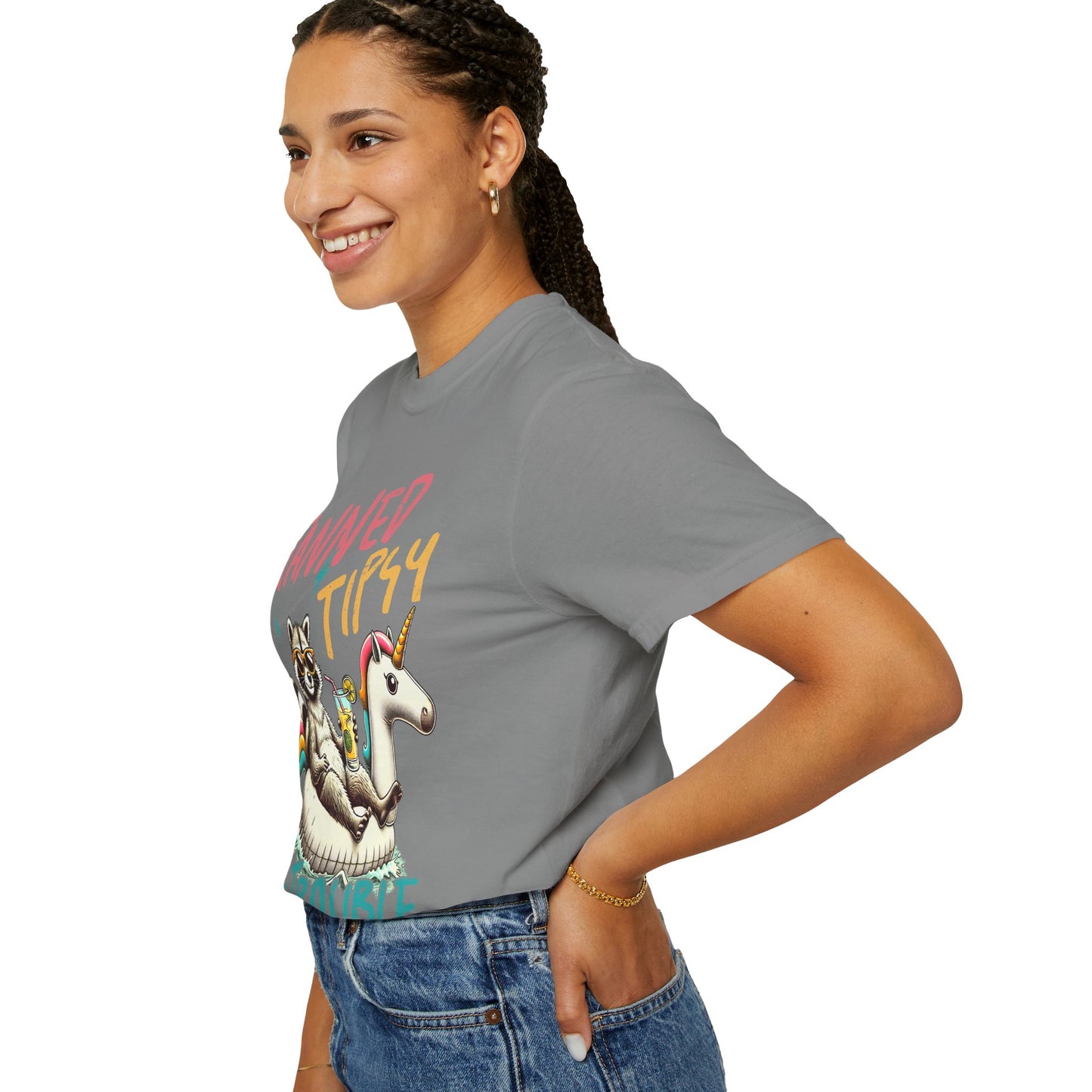 Unisex T-Shirt - Tanned, Tipsy & Trouble Party Tee