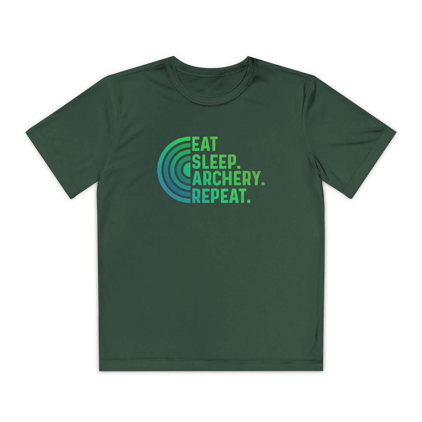 Youth Archery Tee - Eat Sleep Archery Repeat Shirt, Gift for Archers, Casual Sportswear, Kids Competitor Top, Archery Event Outfit