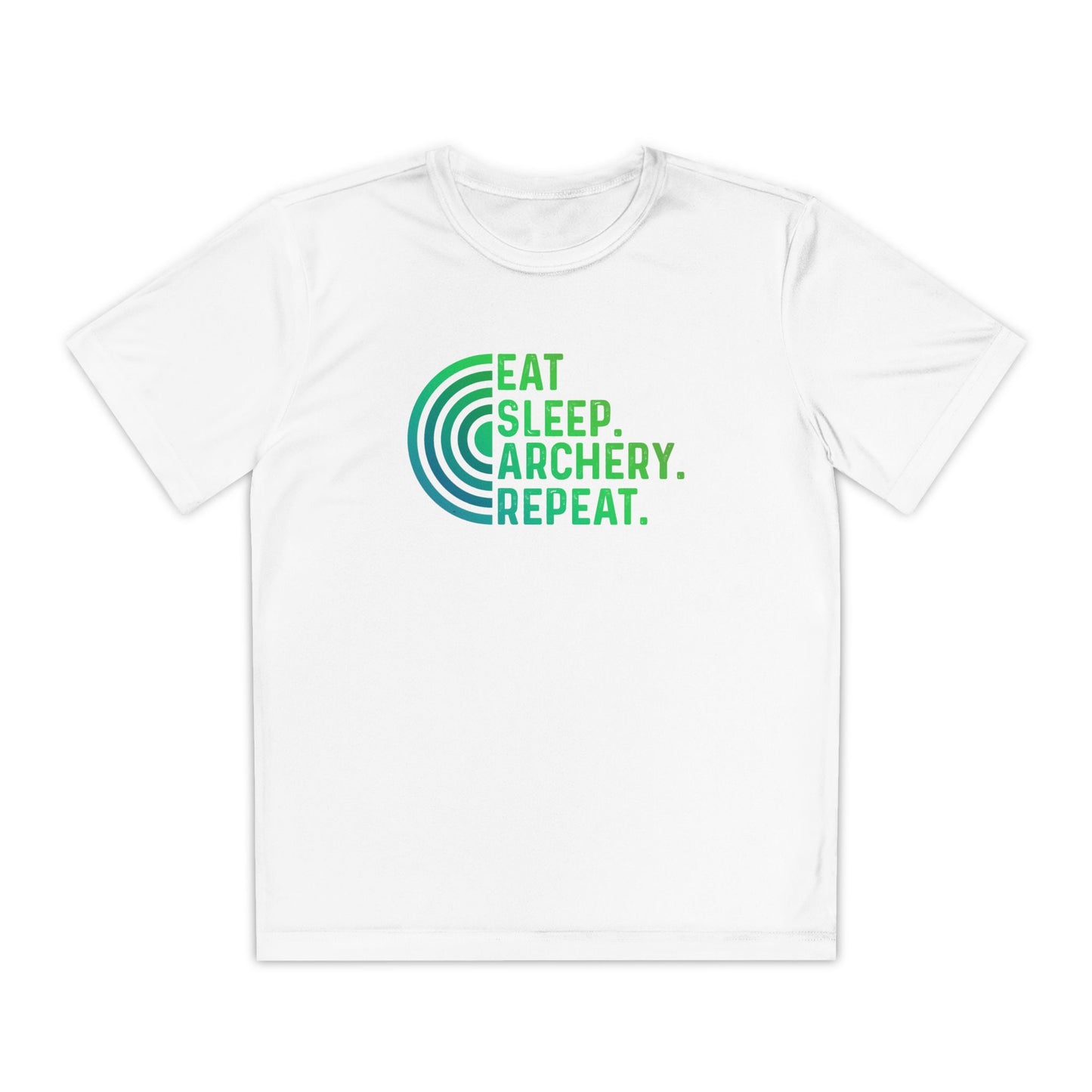Youth Archery Tee - Eat Sleep Archery Repeat Shirt, Gift for Archers, Casual Sportswear, Kids Competitor Top, Archery Event Outfit