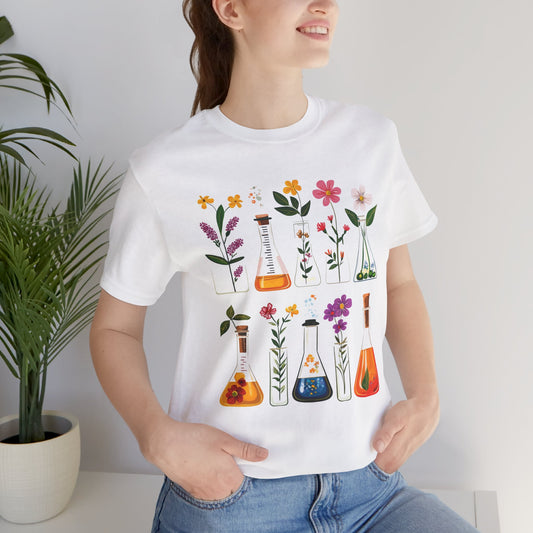 Floral Science Unisex Tee - Perfect for Gardeners & Nature Lovers