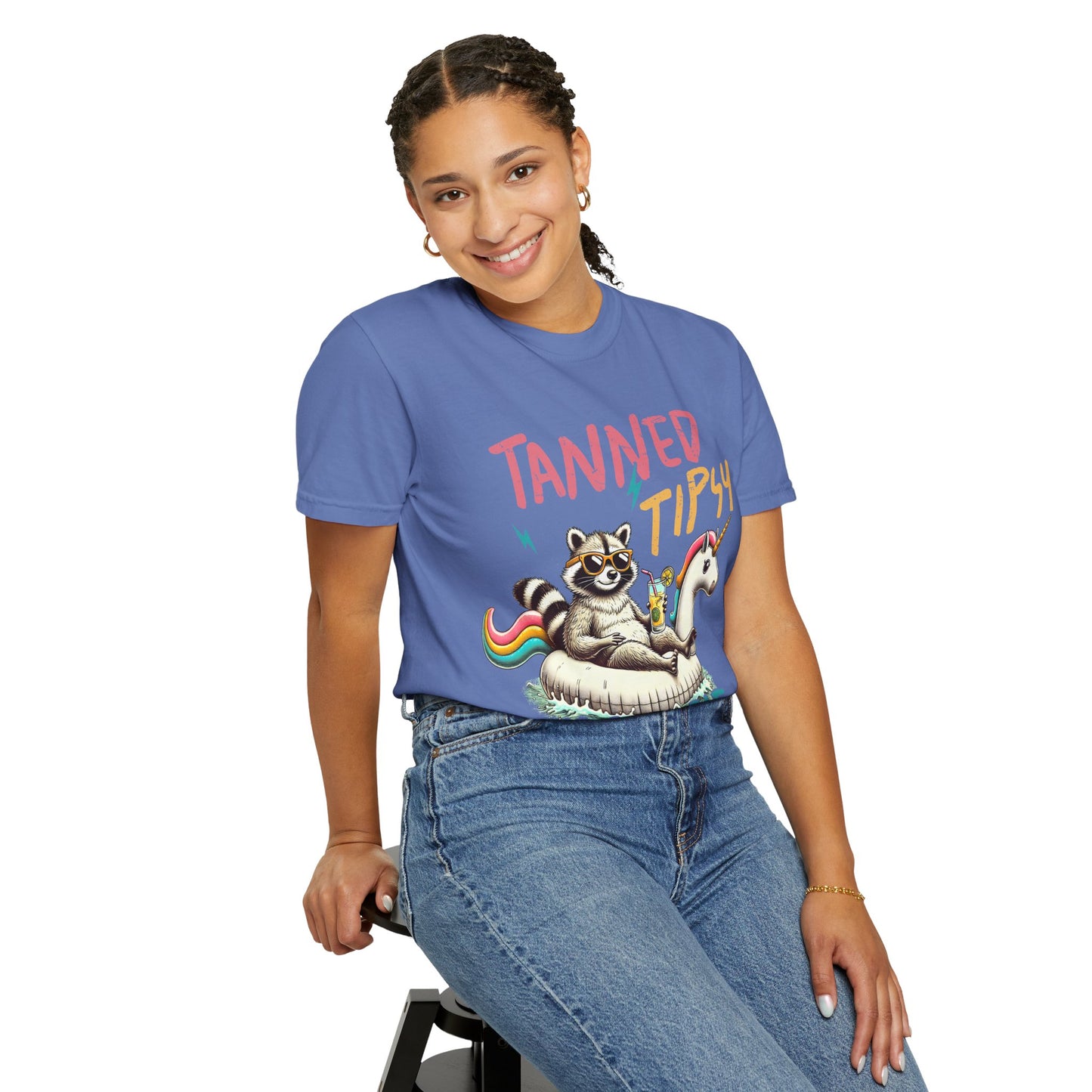 Unisex T-Shirt - Tanned, Tipsy & Trouble Party Tee