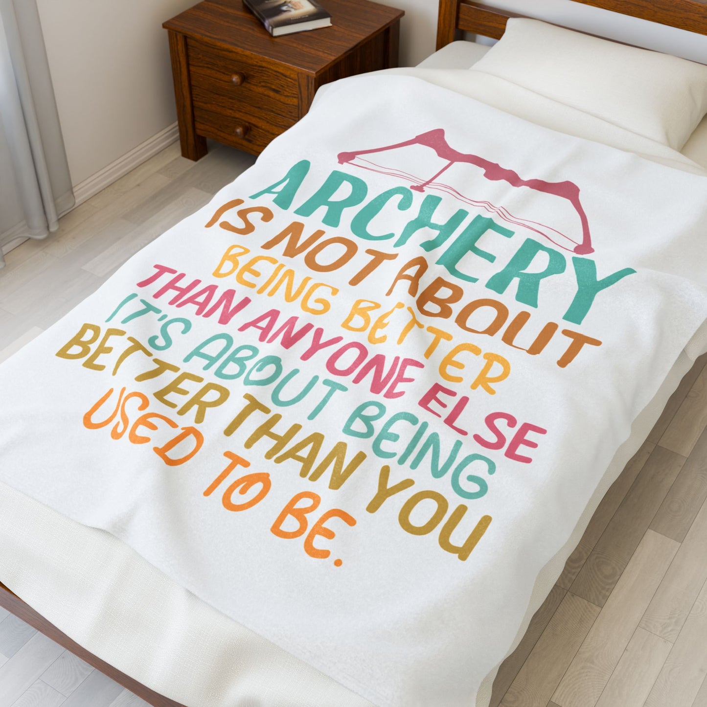 Inspirational Archery Plush Blanket