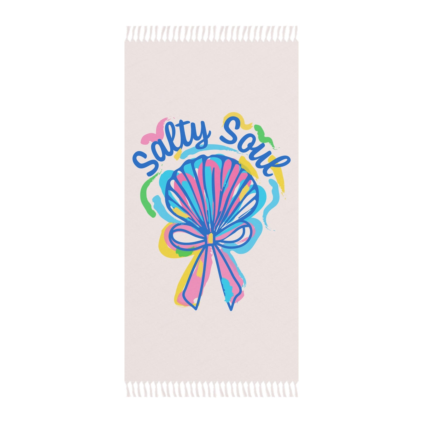 Salty Soul Beach Towel - Boho Chic Design for Ocean Lovers