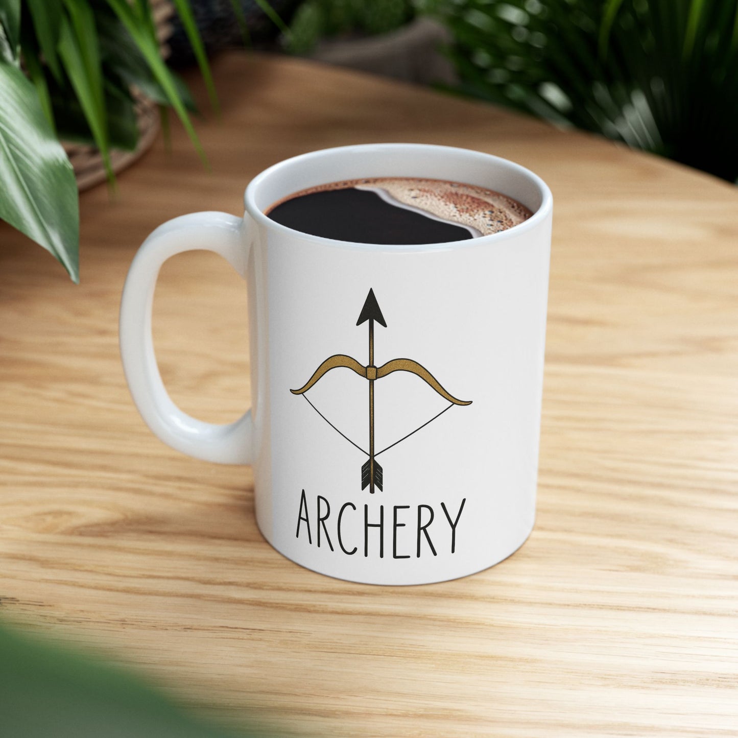 Archery Mug with Inspirational Quote, Coffee Cup Gift, Office Mug, Personalized Drinkware, Custom Tea Mug, Gift for Friends