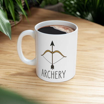 Archery Mug with Inspirational Quote, Coffee Cup Gift, Office Mug, Personalized Drinkware, Custom Tea Mug, Gift for Friends