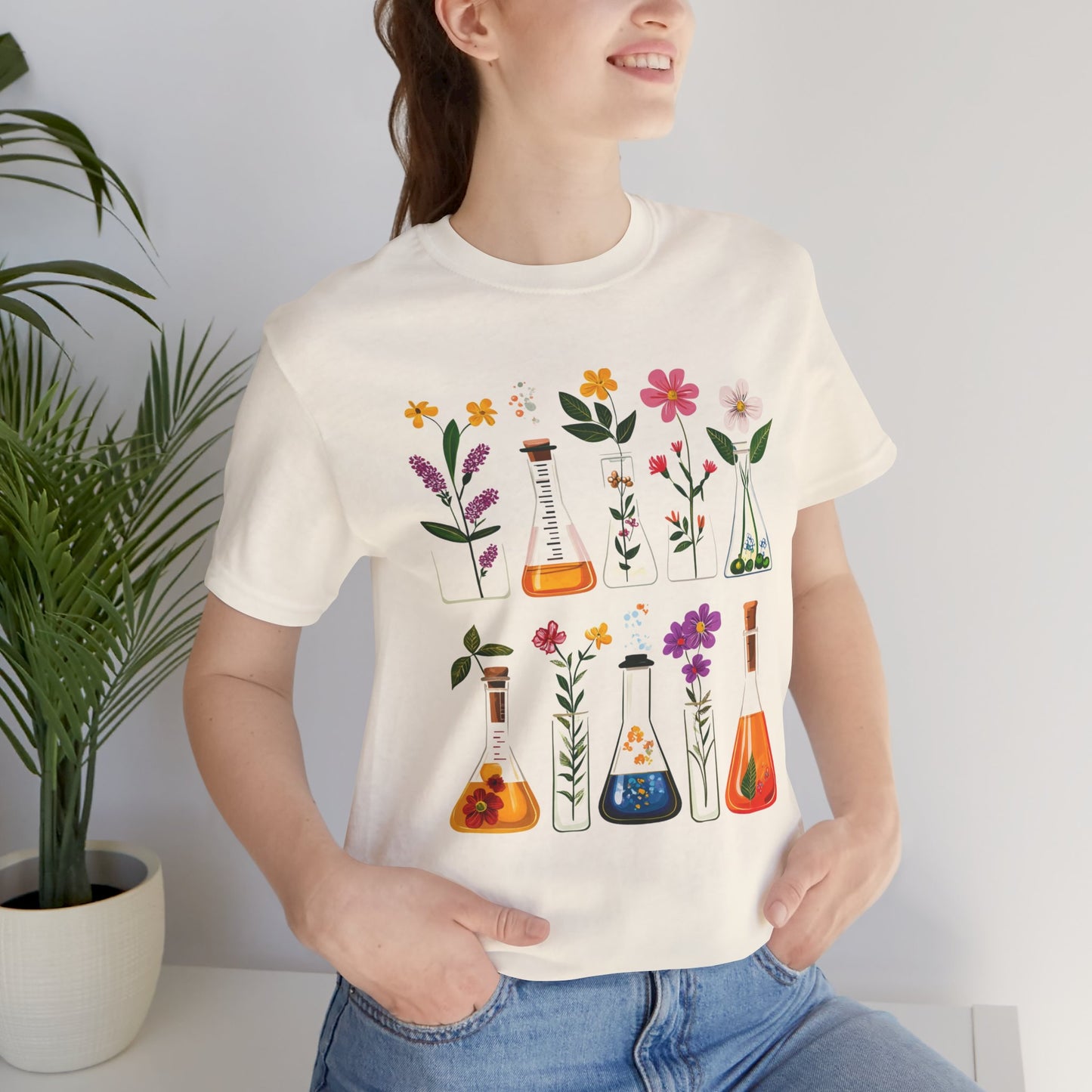 Floral Science Unisex Tee - Perfect for Gardeners & Nature Lovers