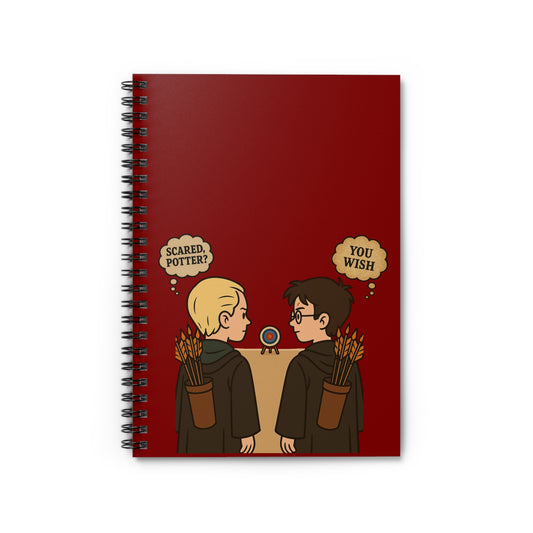 Magical Spiral Notebook - Perfect for Potterheads, Journaling, School Supplies, Gift for Harry Potter Fans, Archery Fans, Quirky Stationery