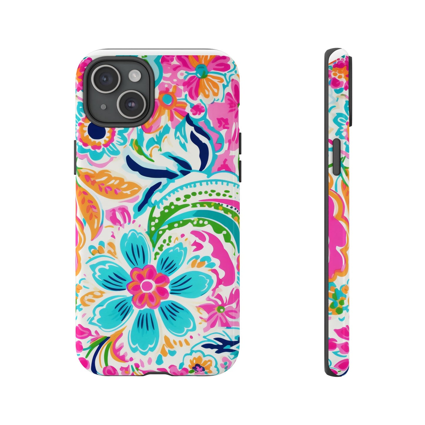 Vibrant Floral Phone Case - Tough & Stylish Protection