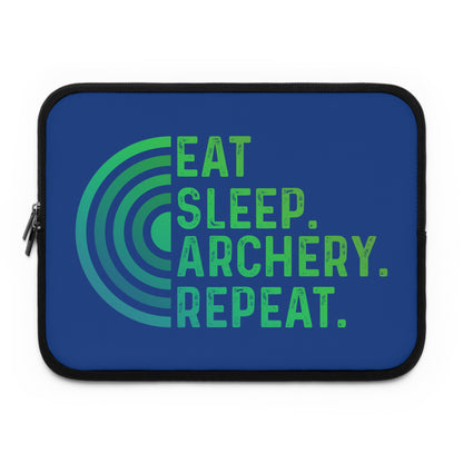 Archery Laptop Sleeve - Eat Sleep Archery Repeat - Perfect Gift for Archers