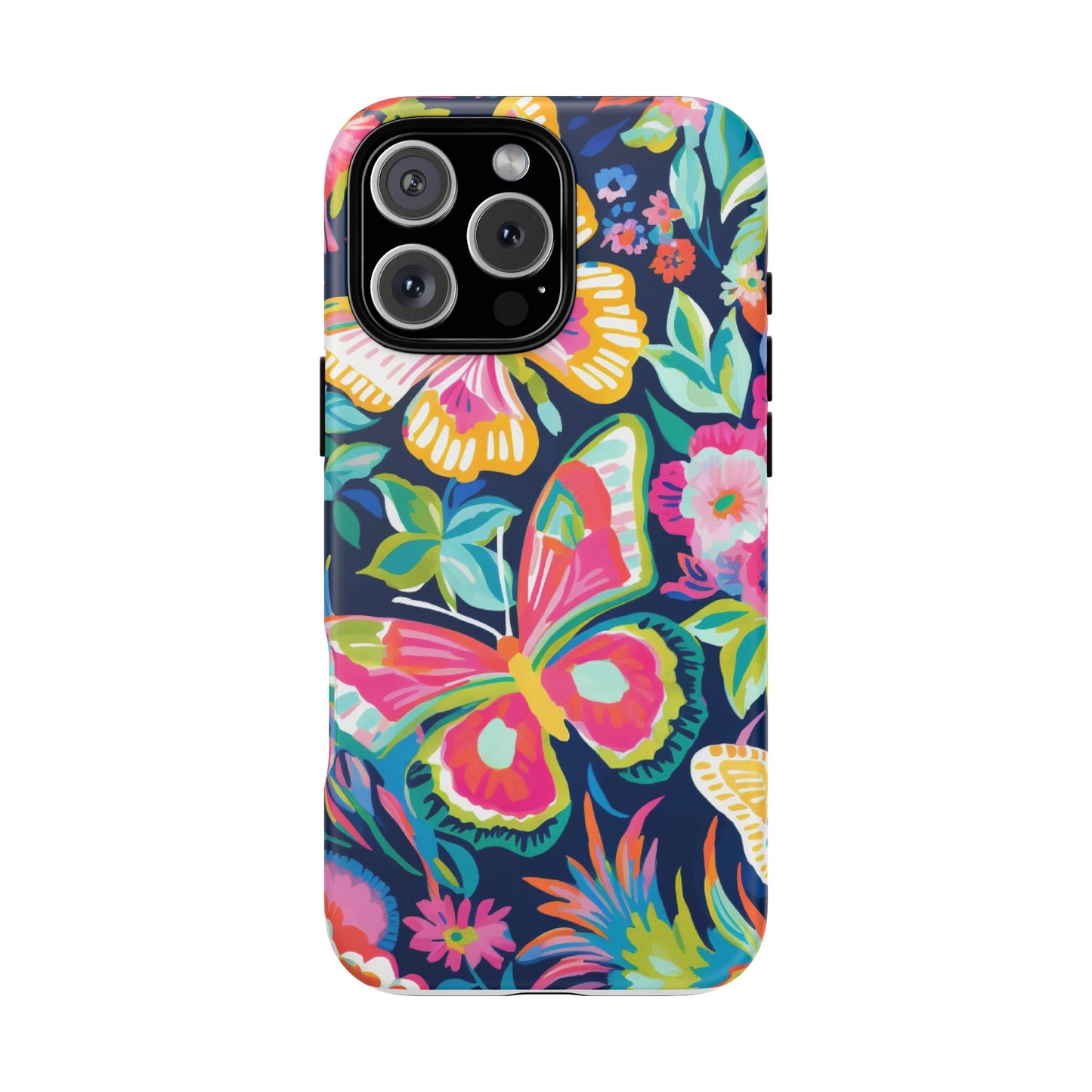 Floral Butterfly Phone Case - Tough Cases for Nature Lovers