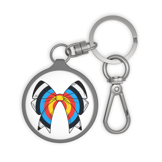 Archery Target Bow Keyring Tag