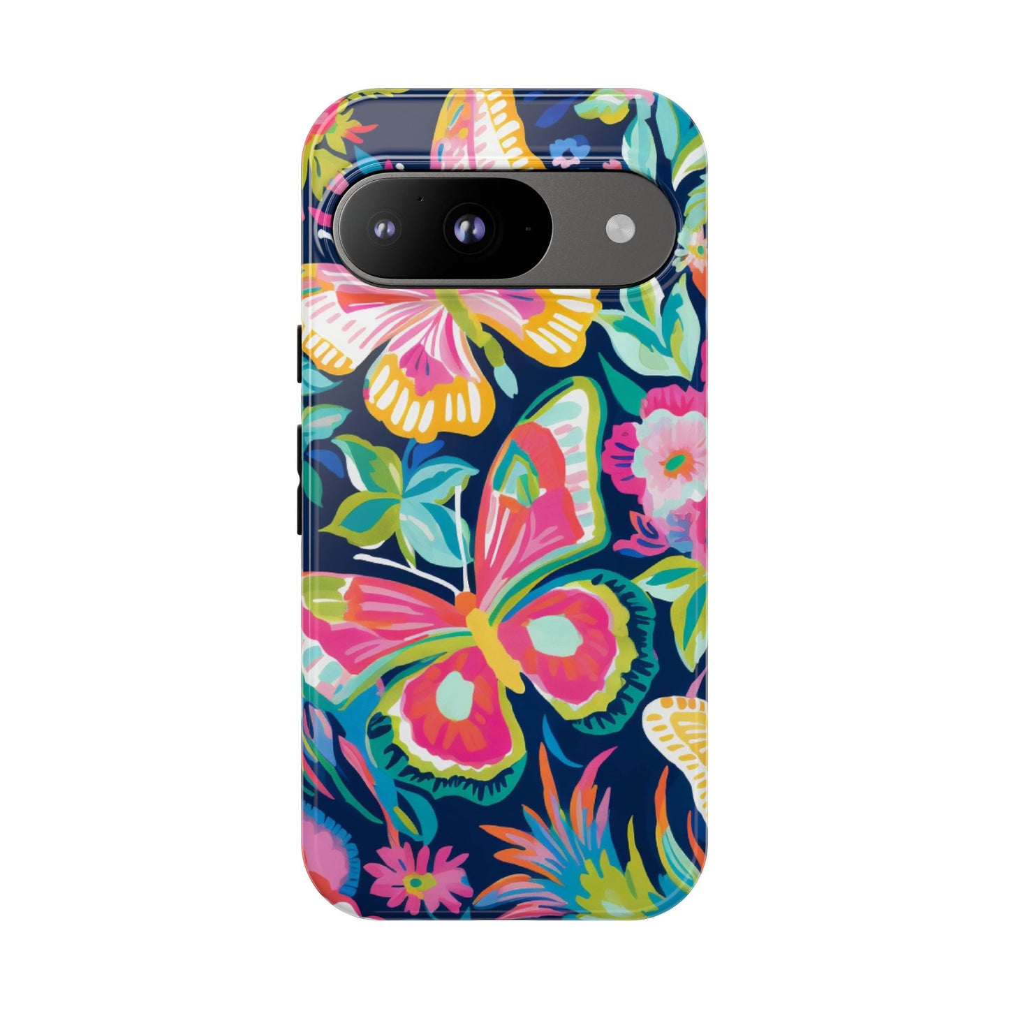 Floral Butterfly Phone Case - Tough Cases for Nature Lovers