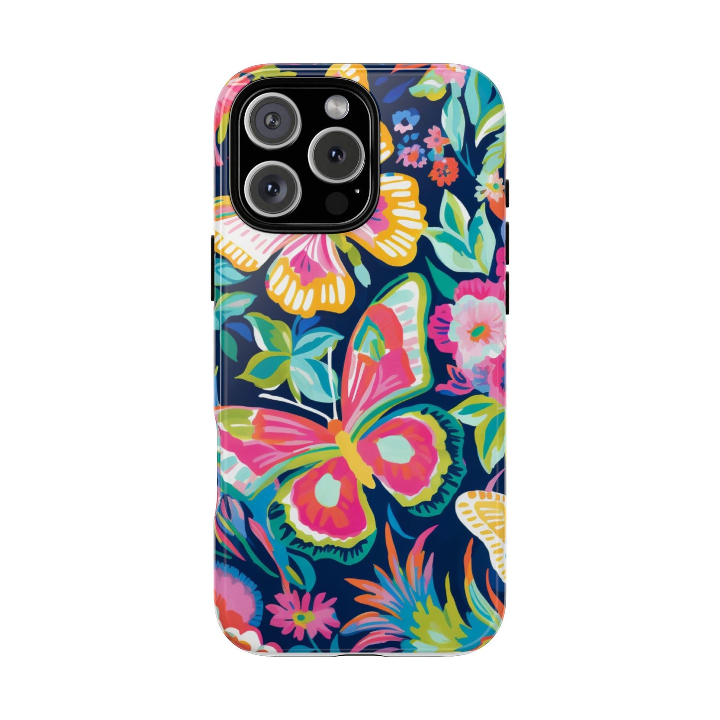 Floral Butterfly Phone Case - Tough Cases for Nature Lovers