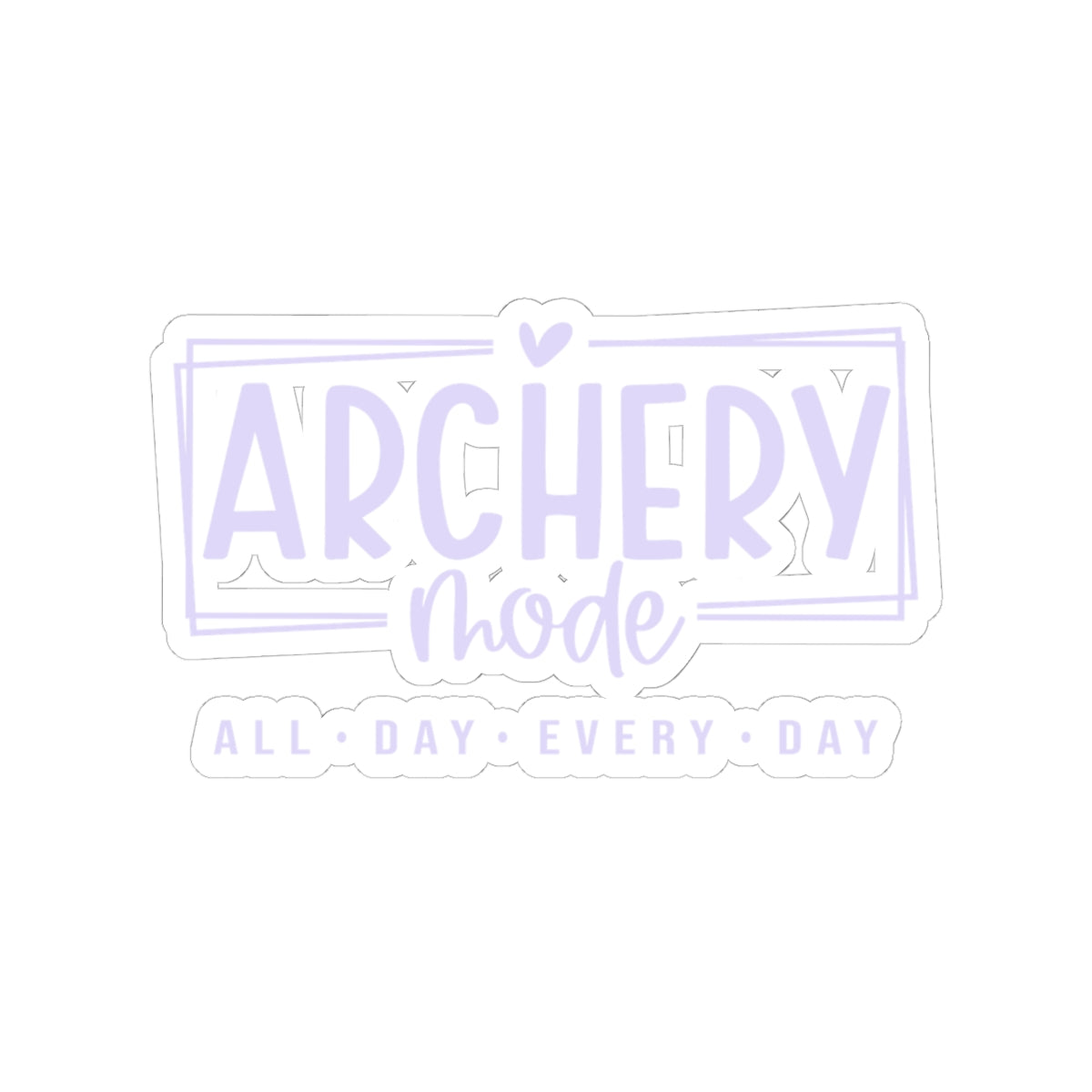 Archery Mode Kiss-Cut Stickers | Perfect for Archers & Enthusiasts | Great for Laptops, Water Bottles, Journals, Gifts