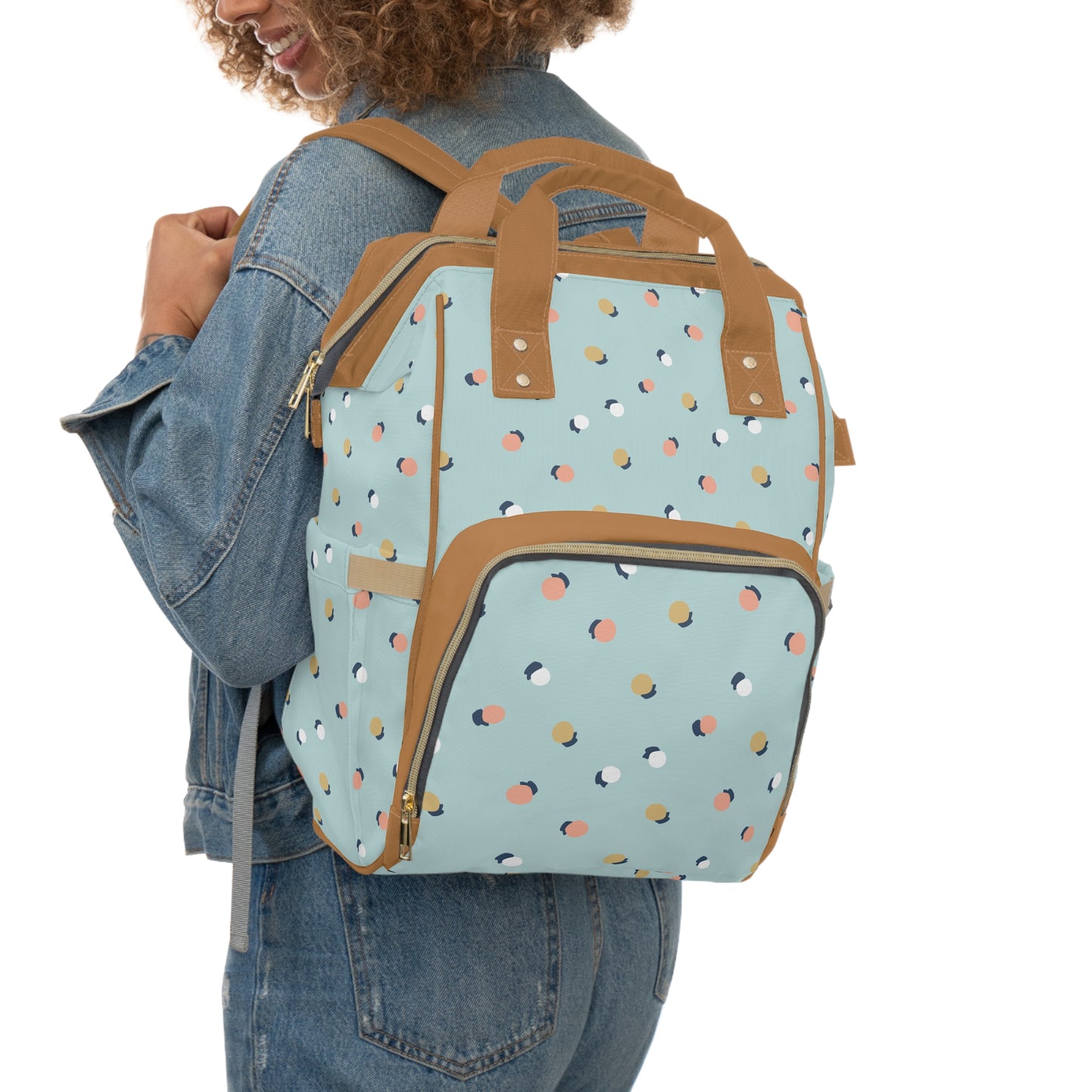 Chic Multifunctional Diaper Backpack - Stylish & Practical Baby Bag