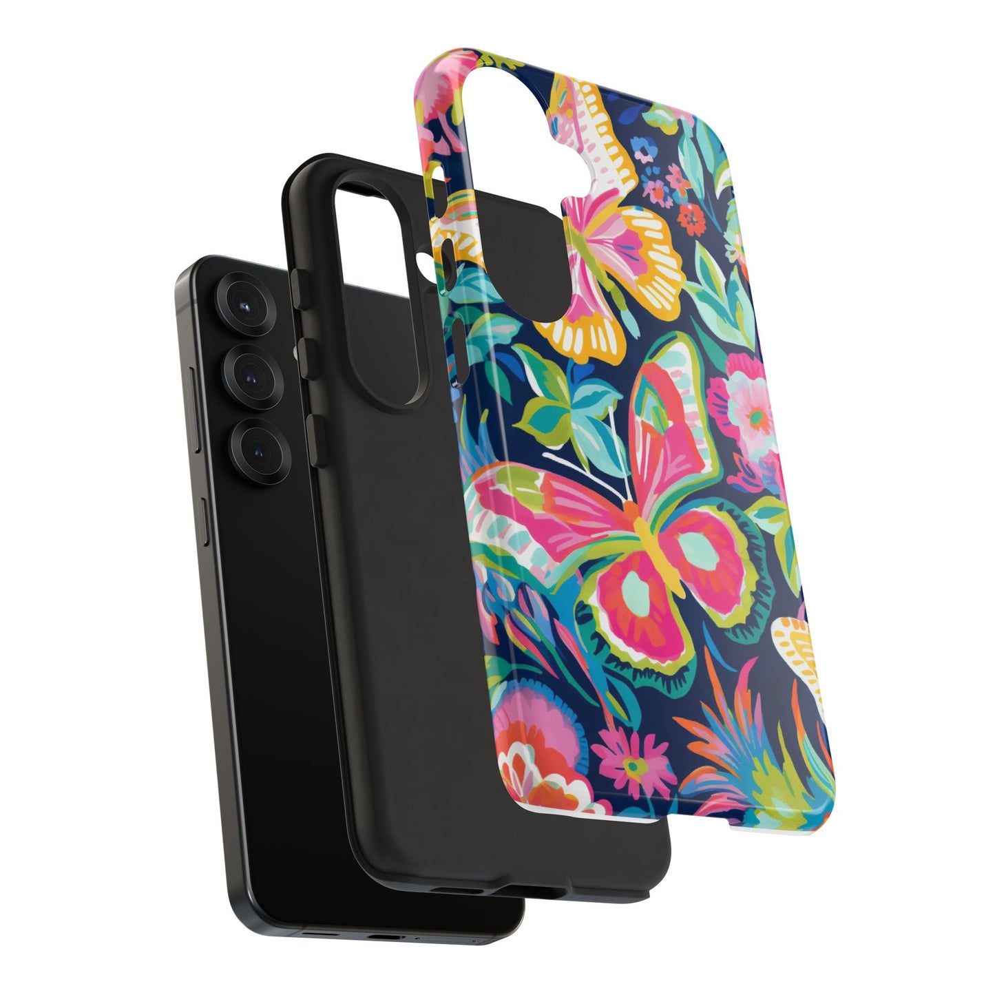 Floral Butterfly Phone Case - Tough Cases for Nature Lovers