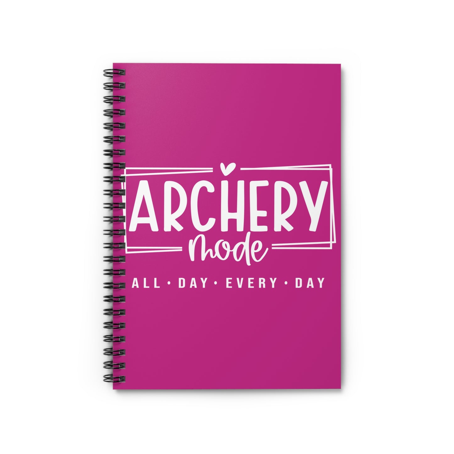 Archery Mode Spiral Notebook - Perfect for Archery Enthusiasts, All Day Every Day